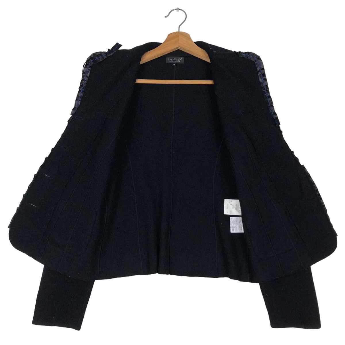 Lanvin 🔥Rich Black Cropped Jacket Lanvin Collection Size US M / EU 48-50 / 2 - 11 Thumbnail