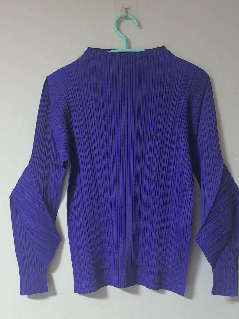 Issey Miyake Issey Miyake Pleated Top in Purple-dmc Size US M / EU 48-50 / 2 - 1 Thumbnail