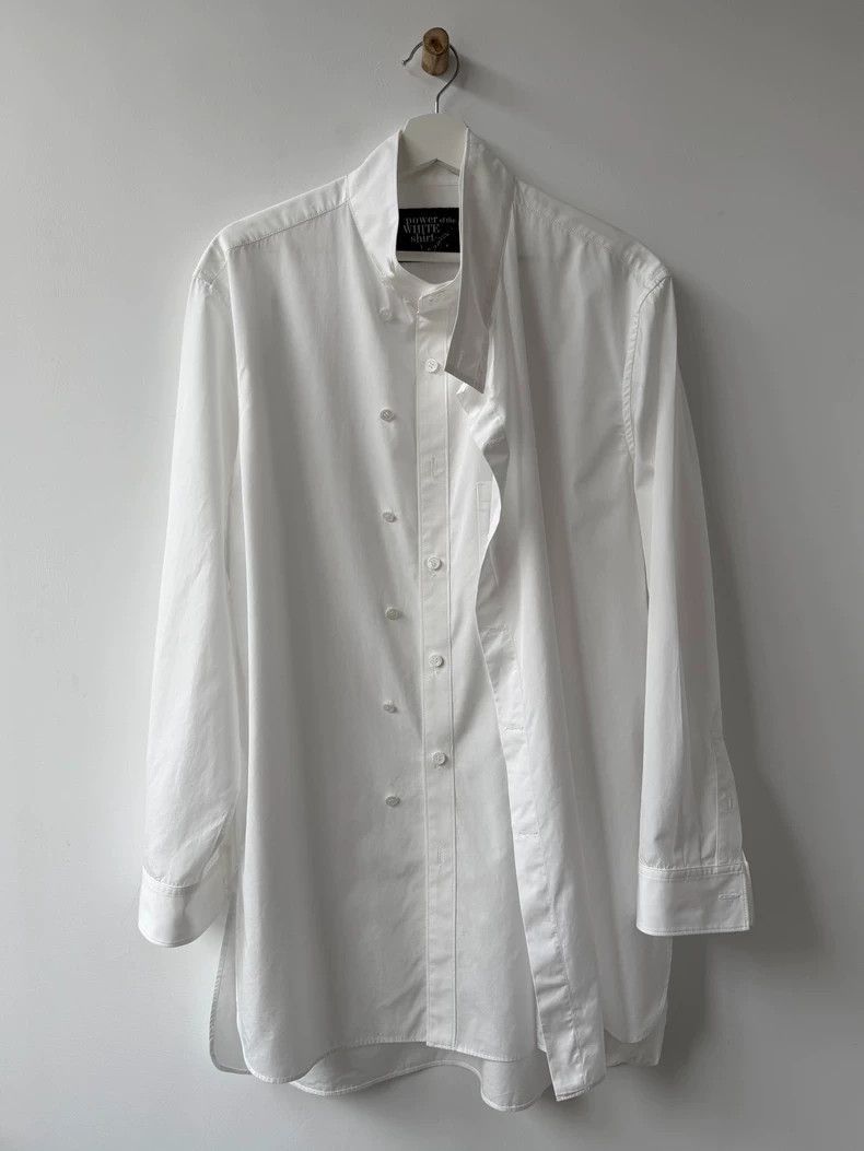 Yohji Yamamoto Yohji Yamamoto Yohji Yamamoto Deconstructed White Shirt 20 Size US M / EU 48-50 / 2 - 3 Thumbnail