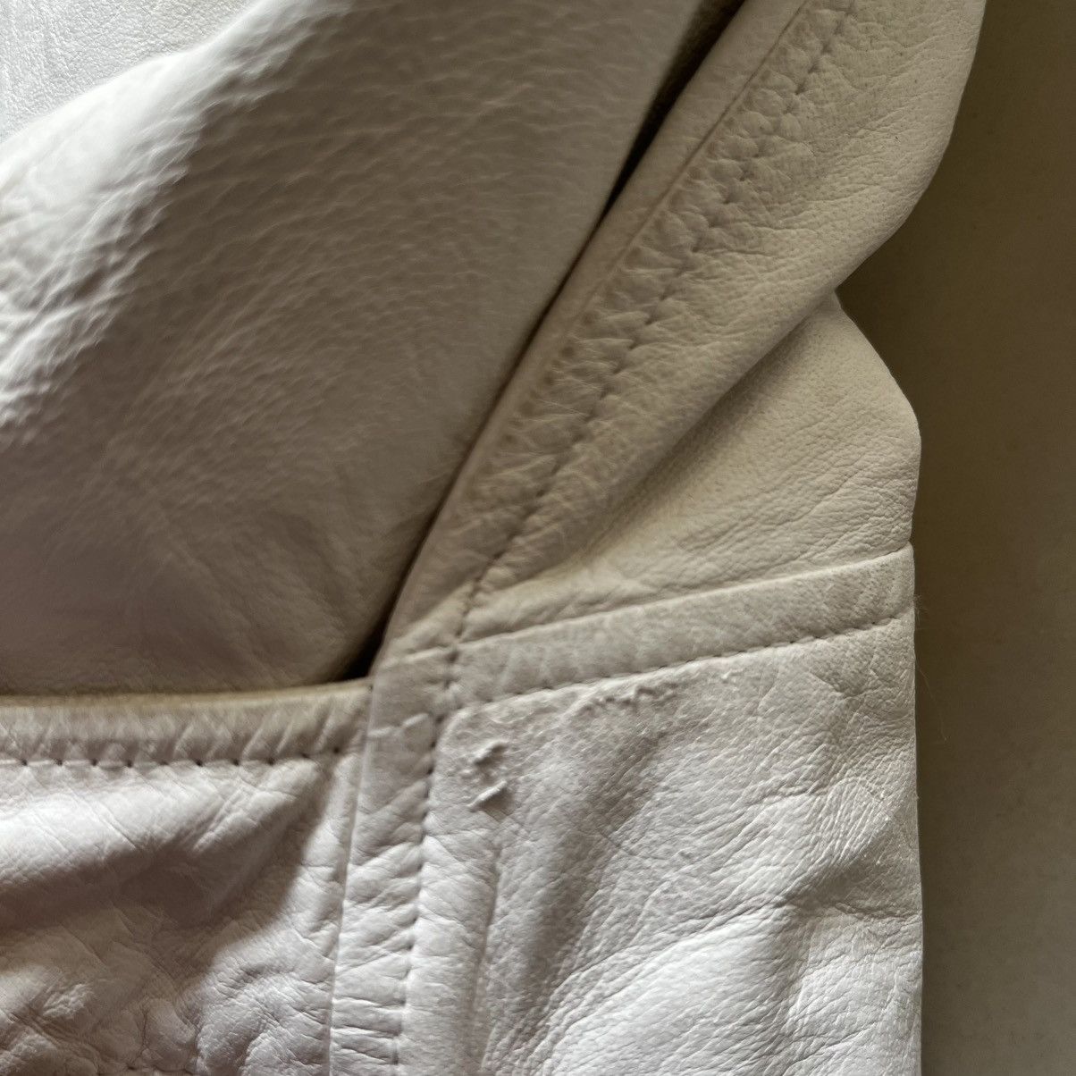 Japanese Brand Custom Culture white leather jacket Size US M / EU 48-50 / 2 - 17 Thumbnail
