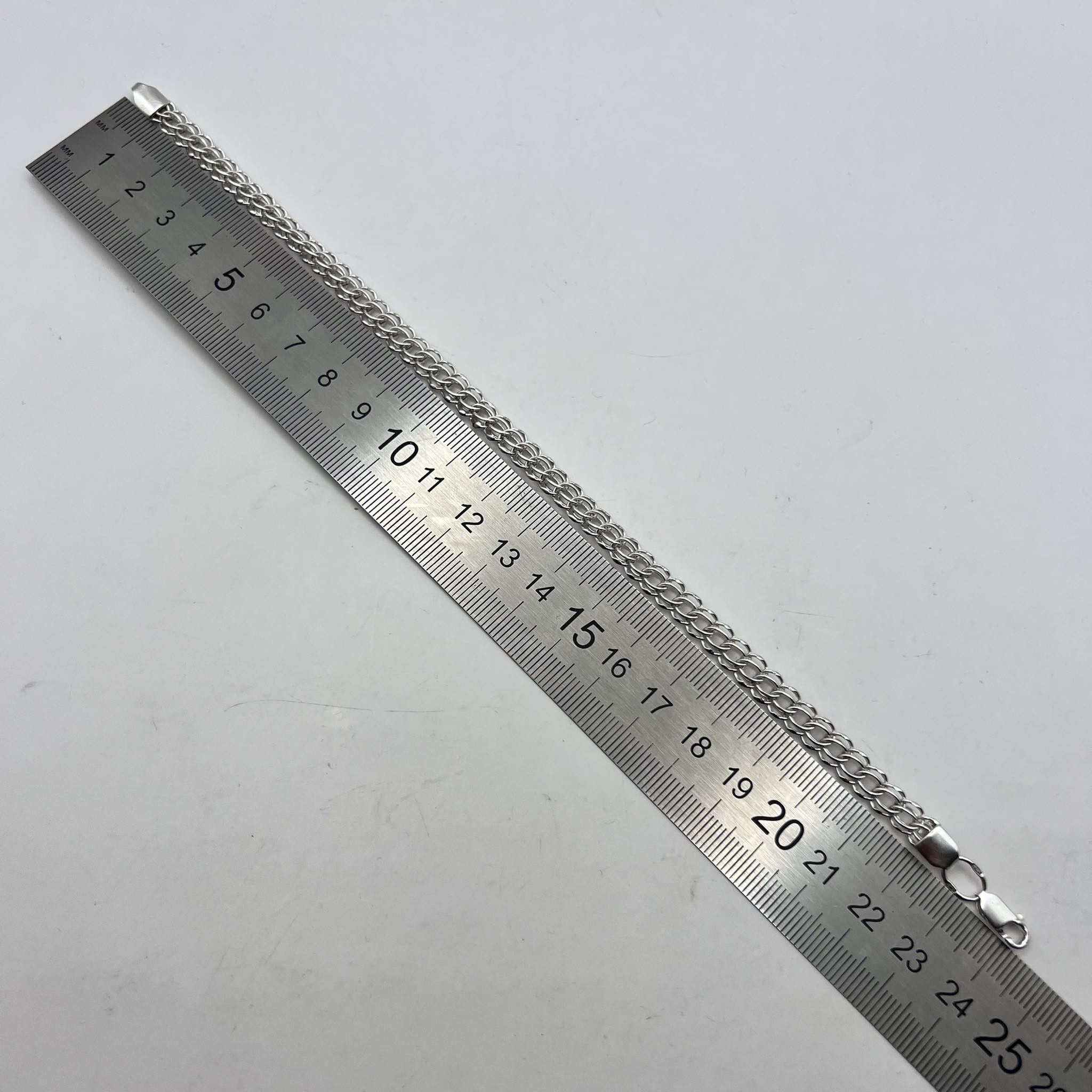 Sterling Silver Fine Vintage Sterling Silver 925 Chain Bracelet 10 gr Size ONE SIZE - 5 Thumbnail