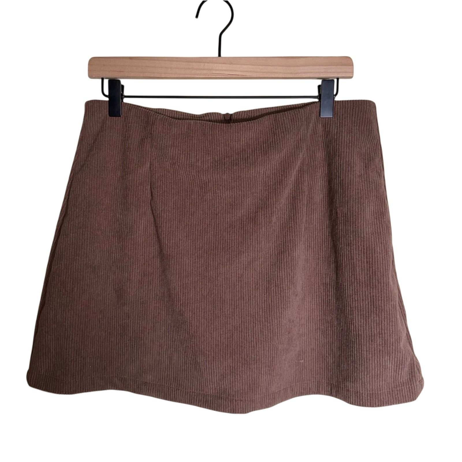 Other NWT HALARA brown corduroy 90s grunge style mini skort L Size 30" / US 8 / IT 44 - 1 Thumbnail