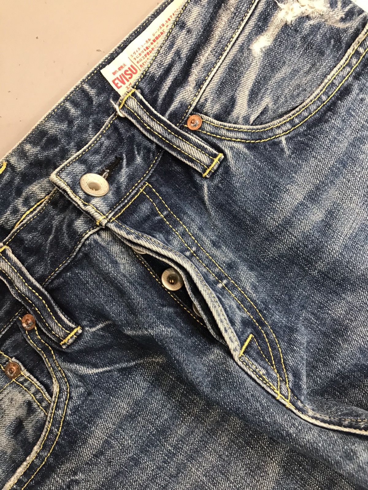 Japanese Brand × Vintage Vintage Evisu 2017 distressed straight denim Size US 30 / EU 46 - 6 Thumbnail