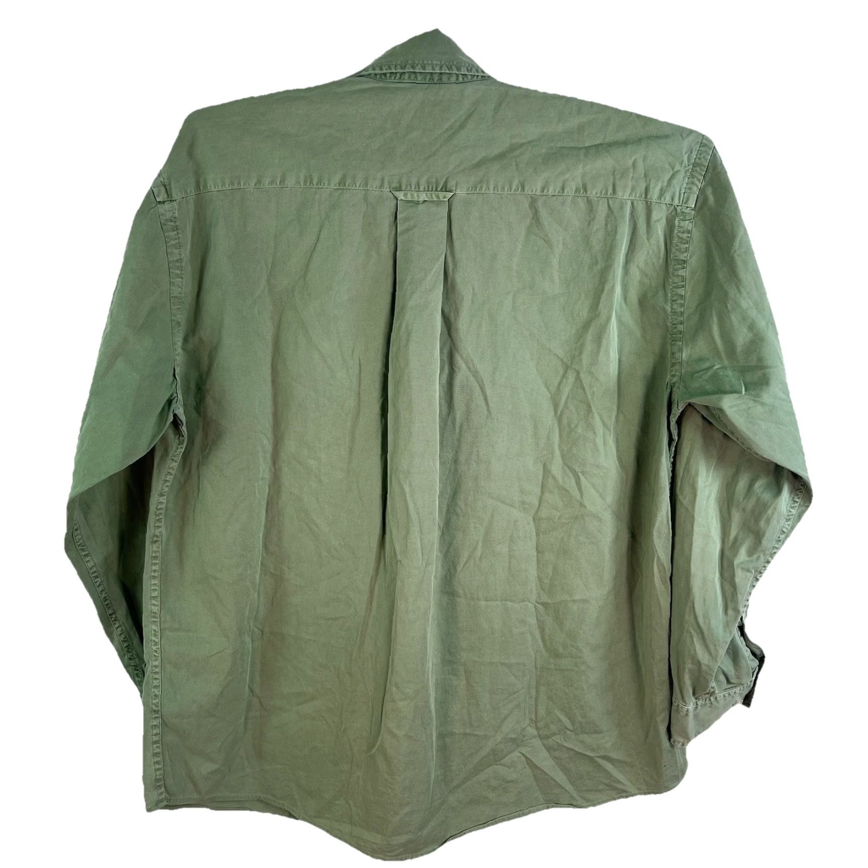 Orvis VINTAGE Orvis Button-Down Shirt Men’s L Green Long Sleeve Shirt Adult Large Green Solid 50 Chest Outdoor Classic Mens Size US L / EU 52-54 / 3 - 2 Thumbnail