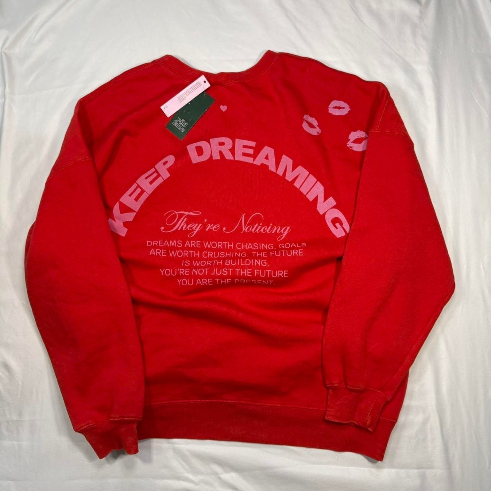& Other Stories “Keep Dreaming” NWT Women's Oversized Pullover Sweatshirt Size XXL / US 16-18 / IT 52-54 - 2 Thumbnail