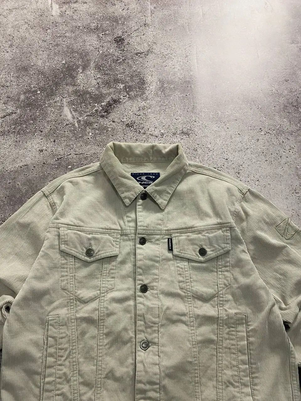O'Neill × Vintage ONEILL VINTAGE 90s EMBROIDERED LOGO CORDUROY JACKET RARE Size US L / EU 52-54 / 3 - 4 Thumbnail