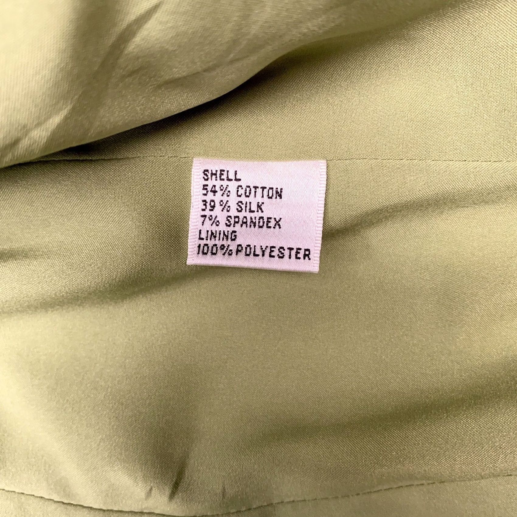 Talbots Talbots Petites Blazer 12 Green Silk Stretch Career New Blazer Jacket Single-Breasted Notch Lapel Womens 12P Solid Long Sleeve Size XL / US 12-14 / IT 48-50 - 7 Thumbnail