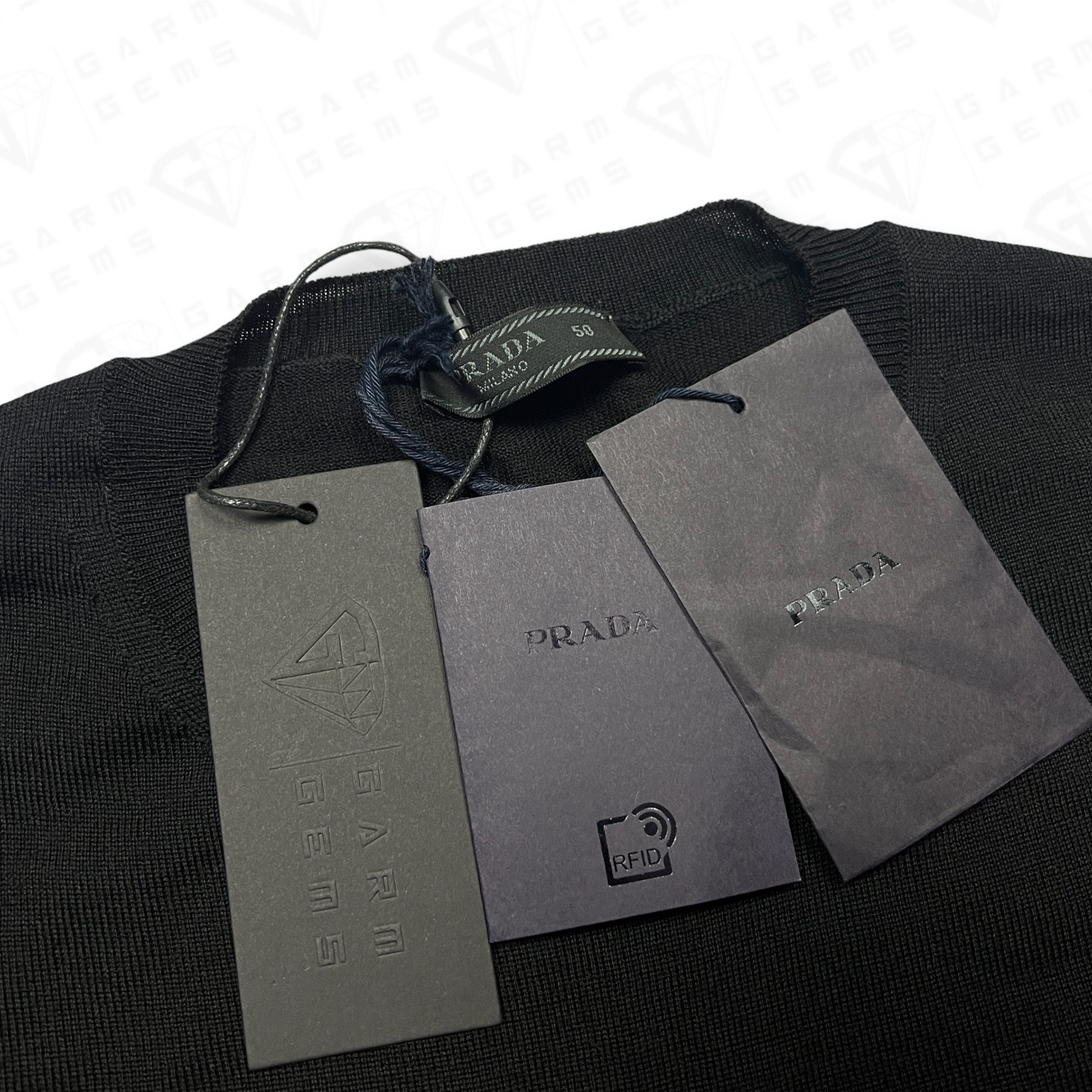 Prada Prada Plain Wool Knit T-Shirt Size US M / EU 48-50 / 2 - 3 Thumbnail