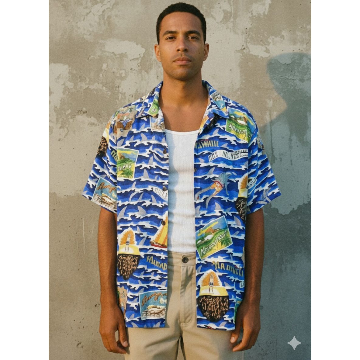 Reyn Spooner Reyn Spooner X Jimmy Buffet Shark Bait Hawaiian Shirt Large Size US L / EU 52-54 / 3 - 6 Thumbnail