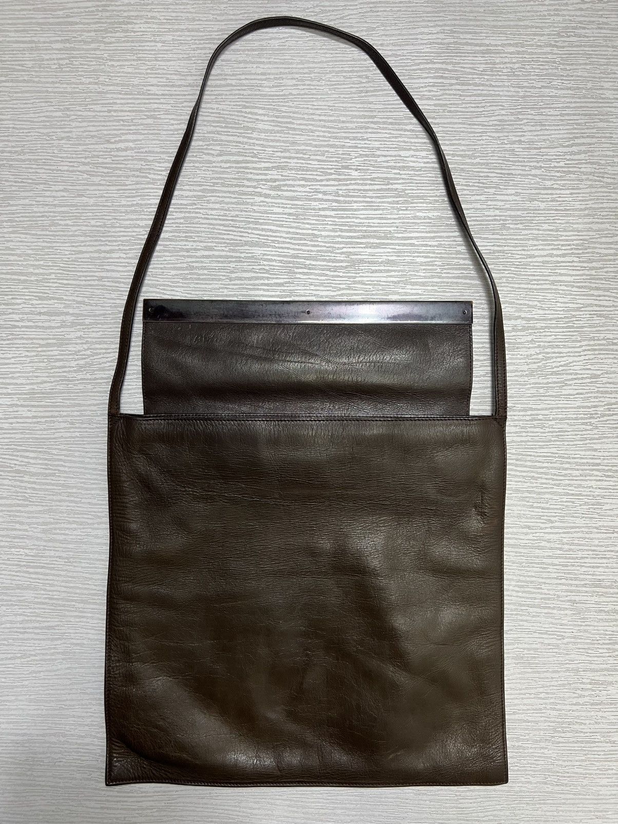 Gucci Gucci - Tom Ford - Brown Leather Shoulder Bag Size ONE SIZE - 2 Thumbnail