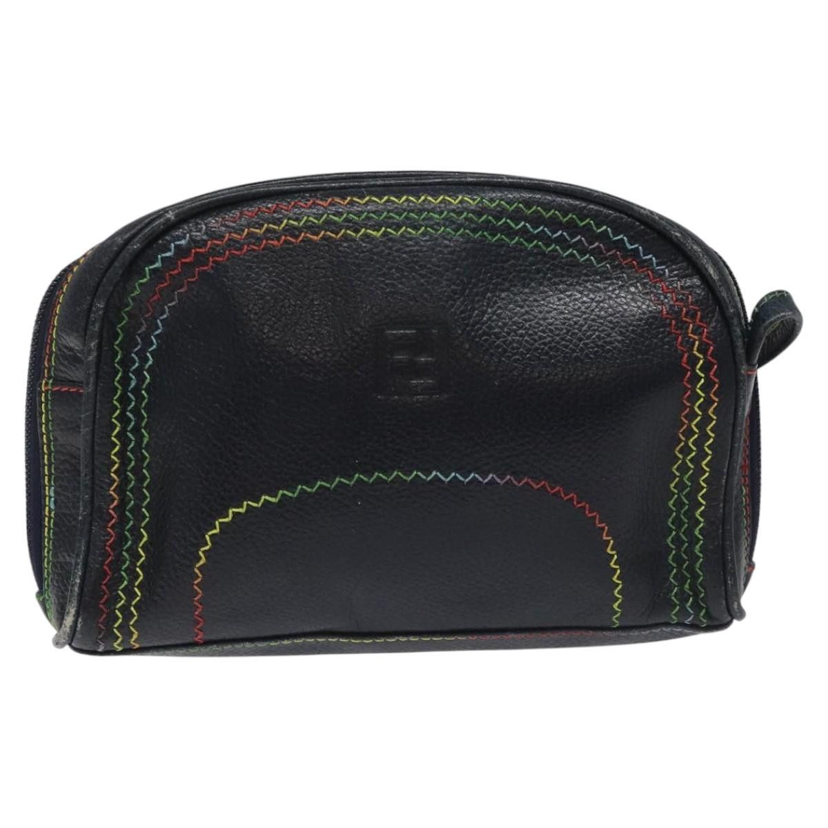 Fendi FENDI Shoulder Bag Leather Navy Size ONE SIZE - 2 Thumbnail