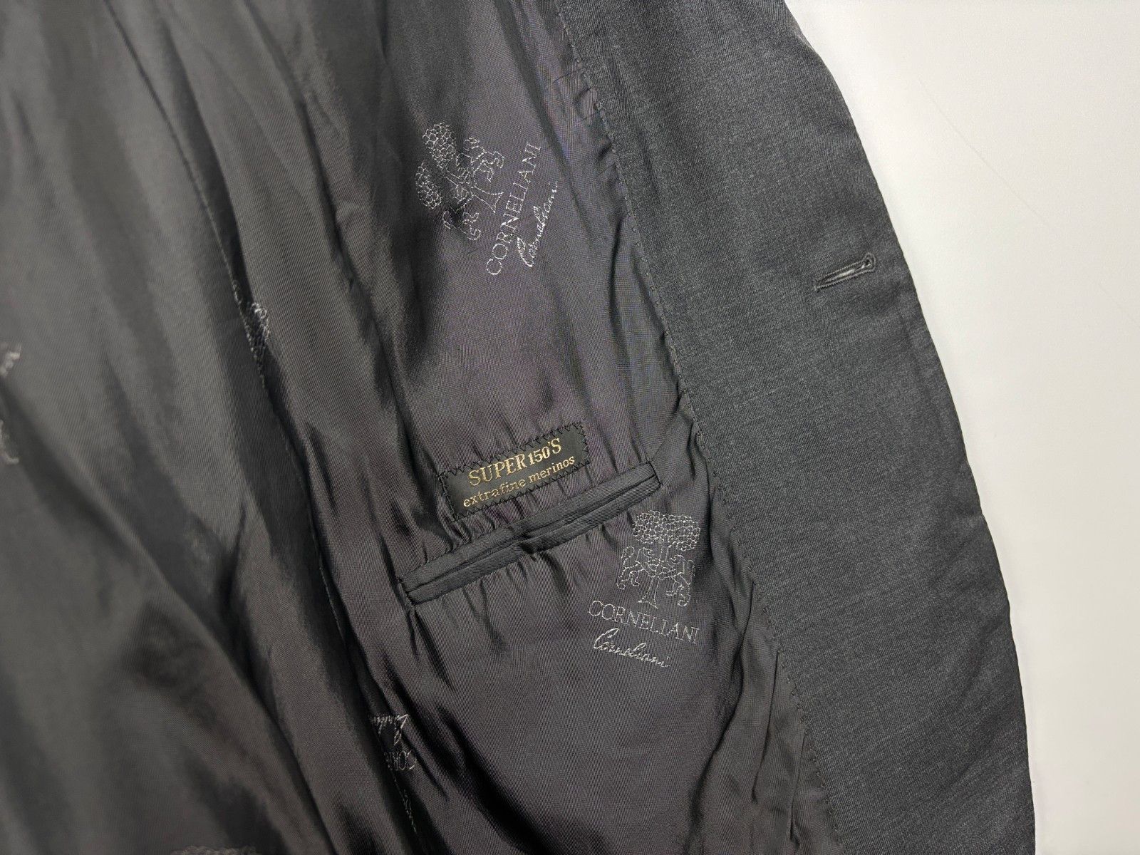 Corneliani Corneliani Super 150s Extrafine Wool Blazer Gray Size 50R Size 50R - 10 Thumbnail