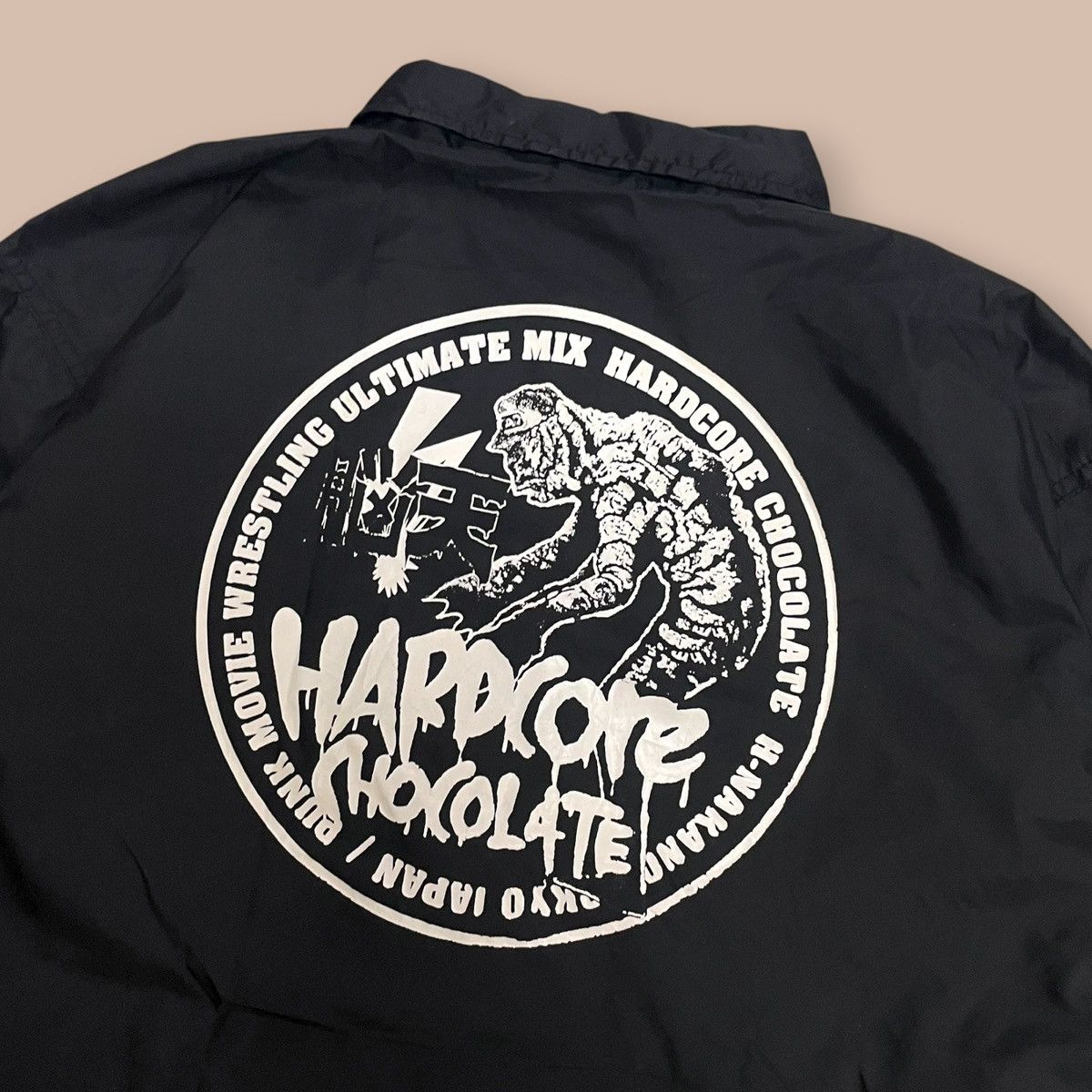 Japanese Brand HARDCORE CHOCOLATE HARDCC Nylon Coach Jacket 2020 Size US XL / EU 56 / 4 - 9 Thumbnail