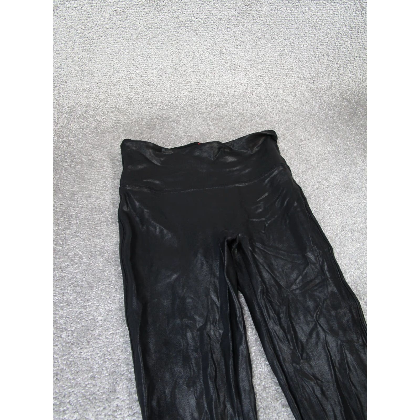 Spanx Spanx Leggings Womens Small Black Faux Leather Shiny Classic Ankle Casual Travel Walking Size 28" / US 6 / IT 42 - 2 Thumbnail