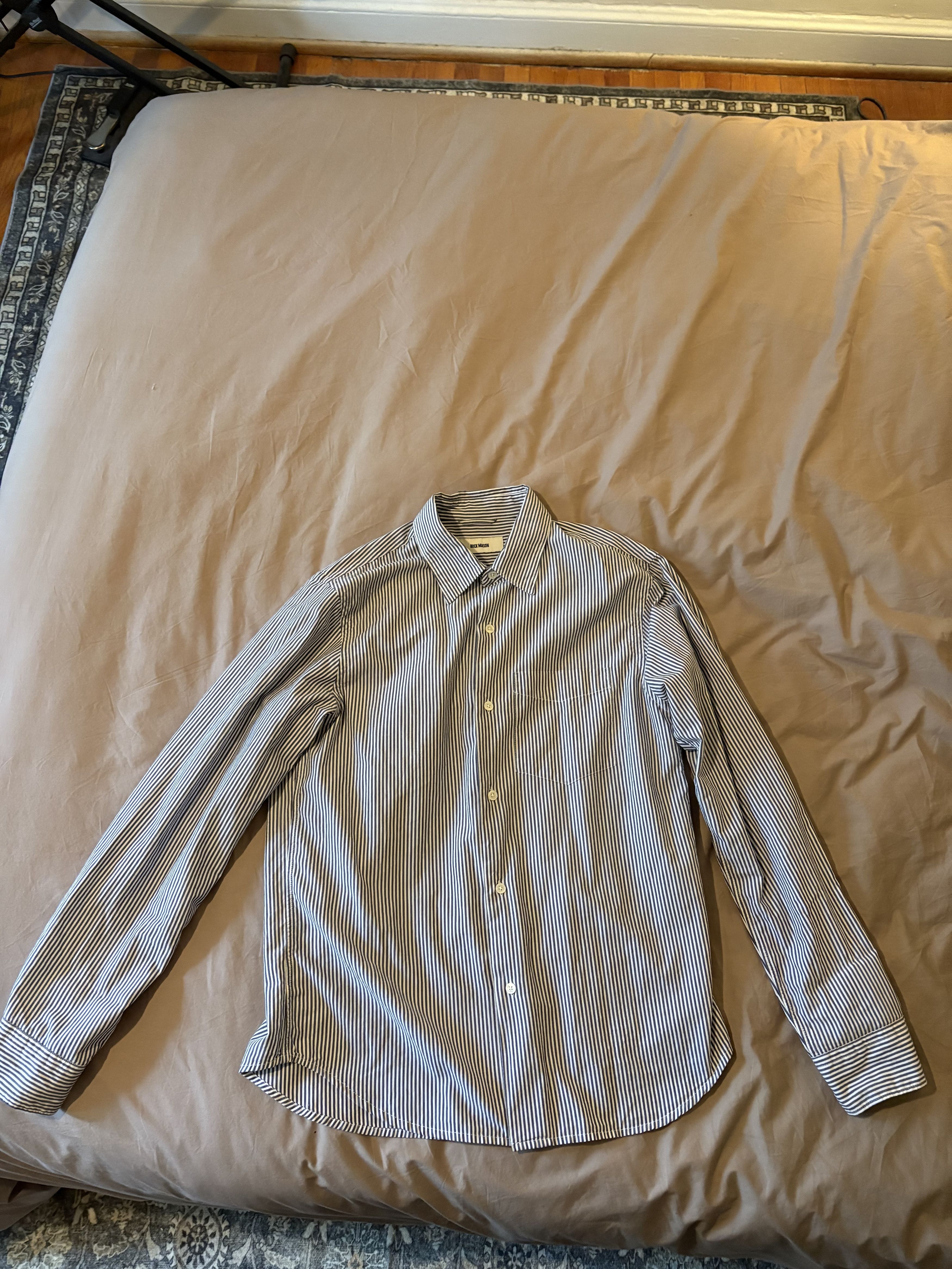 Buck Mason Striped Wornwell Button Down Size US M / EU 48-50 / 2 - 1 Thumbnail
