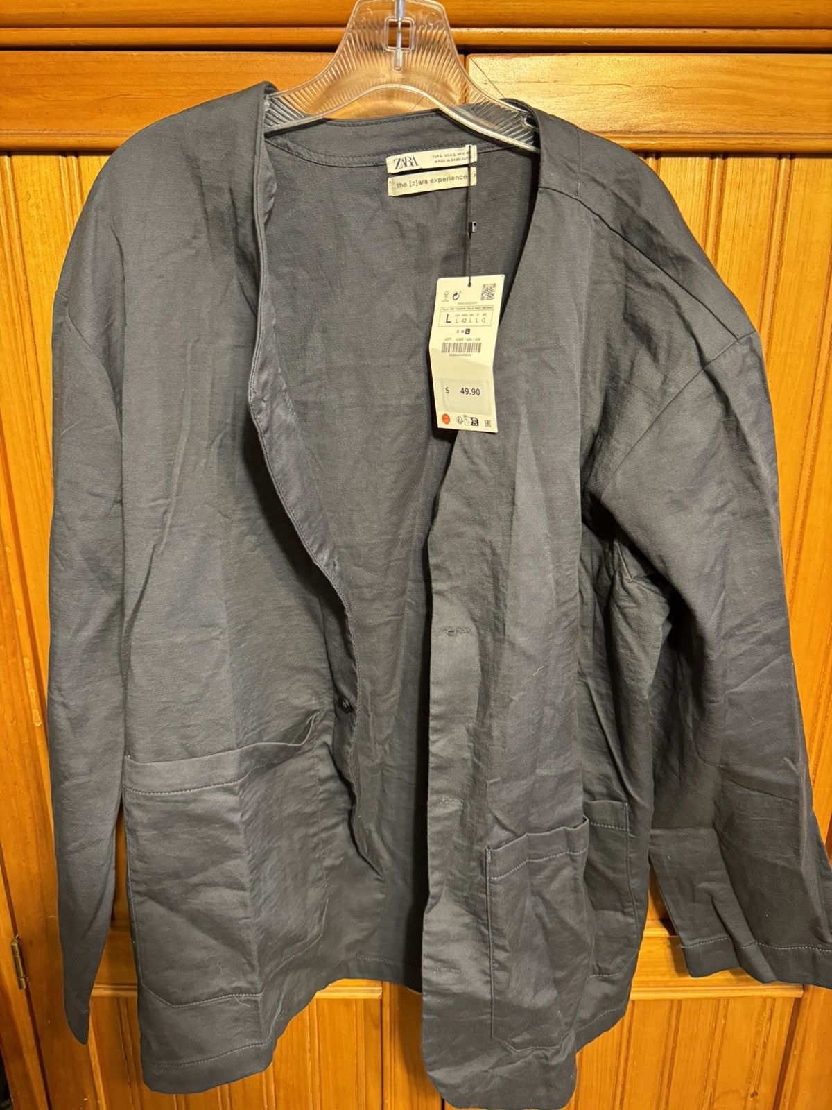 Zara Zara open cardigan fleece material size large Size US L / EU 52-54 / 3 - 1 Thumbnail