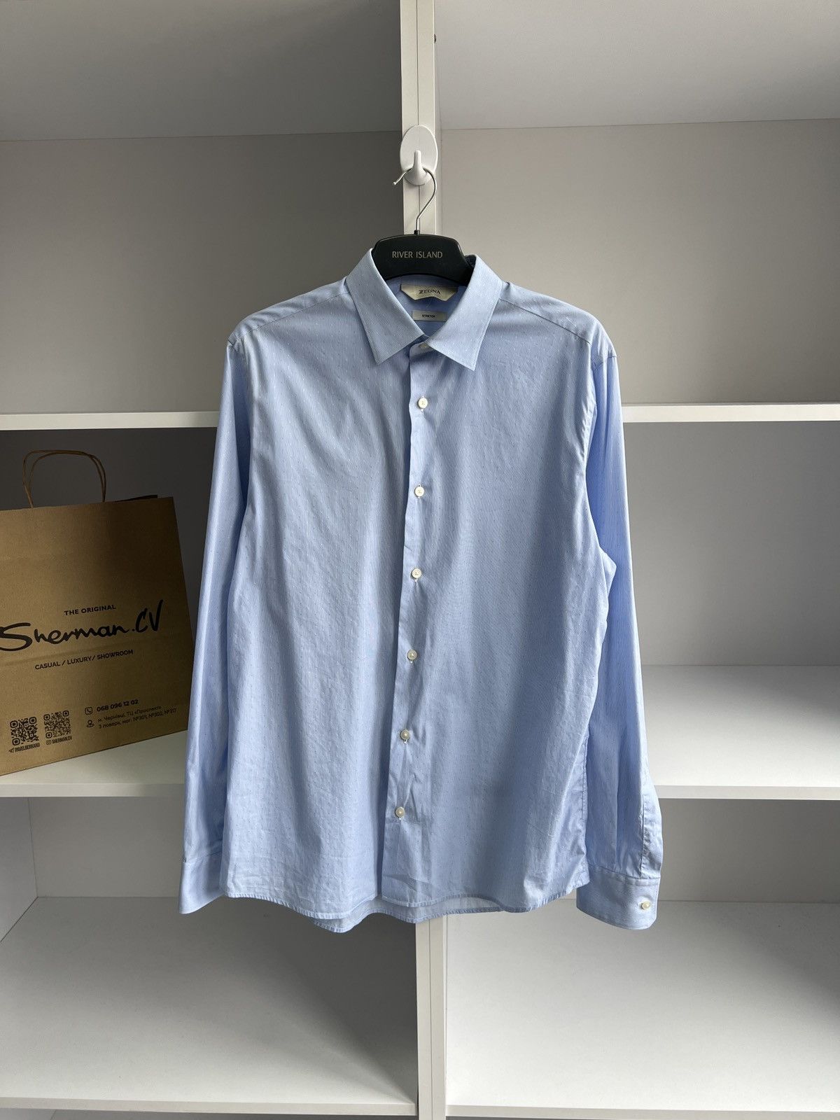 Designer × Ermenegildo Zegna × Vintage Vintage Zegna Luxury Old Money style Button Up Shirt Size US M / EU 48-50 / 2 - 3 Thumbnail