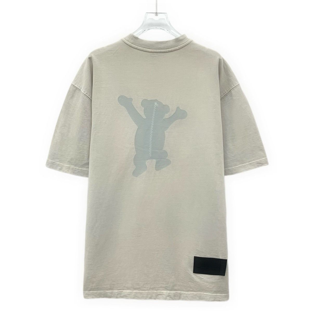 WE11DONE We11done Light Gray Bear Print Short Sleeve T-Shirt K26WX Size US S / EU 44-46 / 1 - 2 Thumbnail