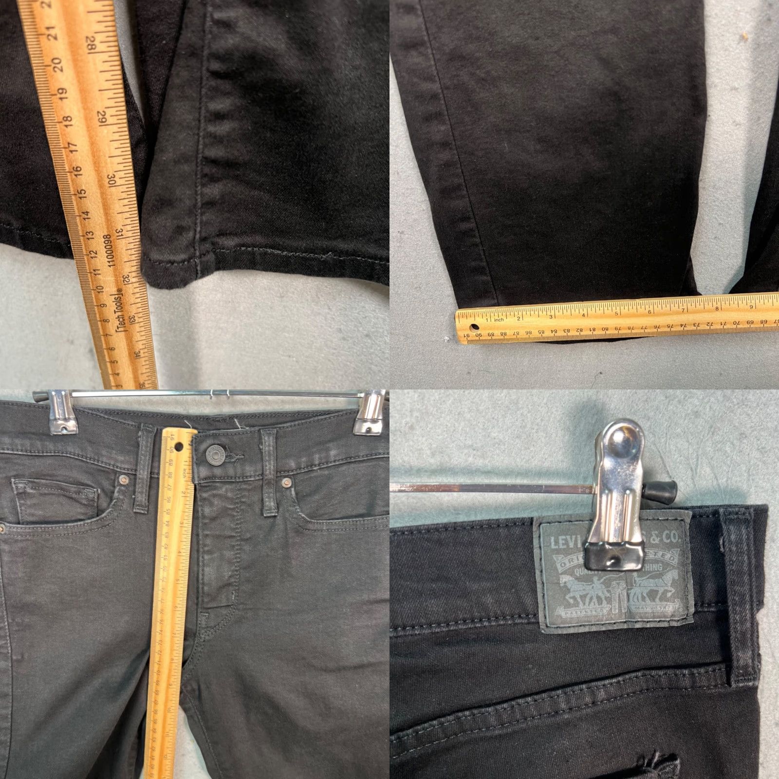 Levi's VINTAGE Levis Jeans 315 Shaping Bootcut Black Denim 5-Pocket Adult Womens 27 Inseam 32 Cotton Blend Size 27" / US 4 / IT 40 - 8 Thumbnail