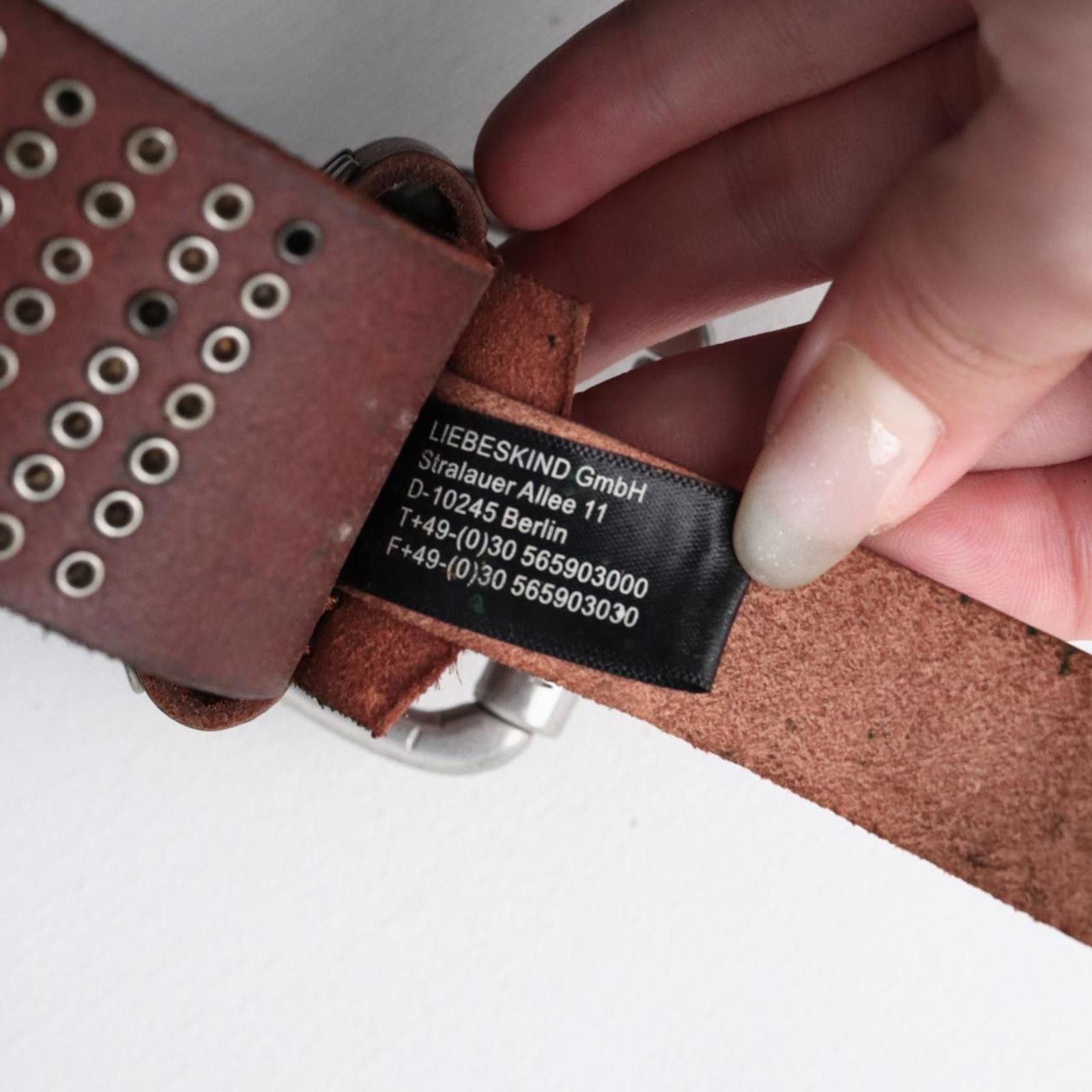 LIEBESKIND BERLIN Liebeskind Deadstock Hand Made Studded Pin Buckle Belt Size ONE SIZE - 7 Thumbnail