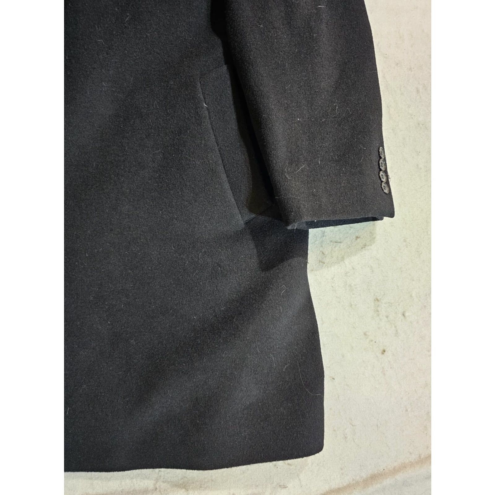 Ralph Lauren VINTAGE Chaps Ralph Lauren Signature Wool Blend Overcoat Single Breasted Black 46 R Mens Classic Coat Size US S / EU 44-46 / 1 - 5 Thumbnail