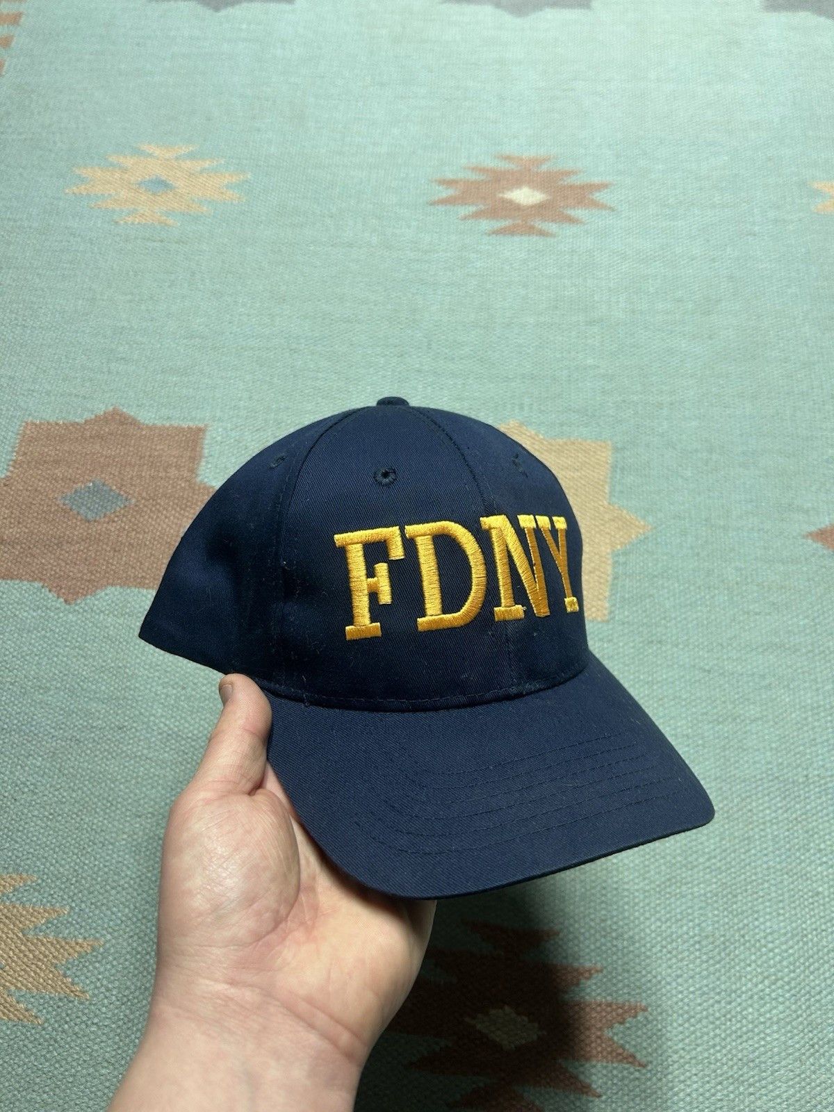 Vintage Vintage SnapBack hat FDNY New York NYC fire department navy Size ONE SIZE - 1 Thumbnail