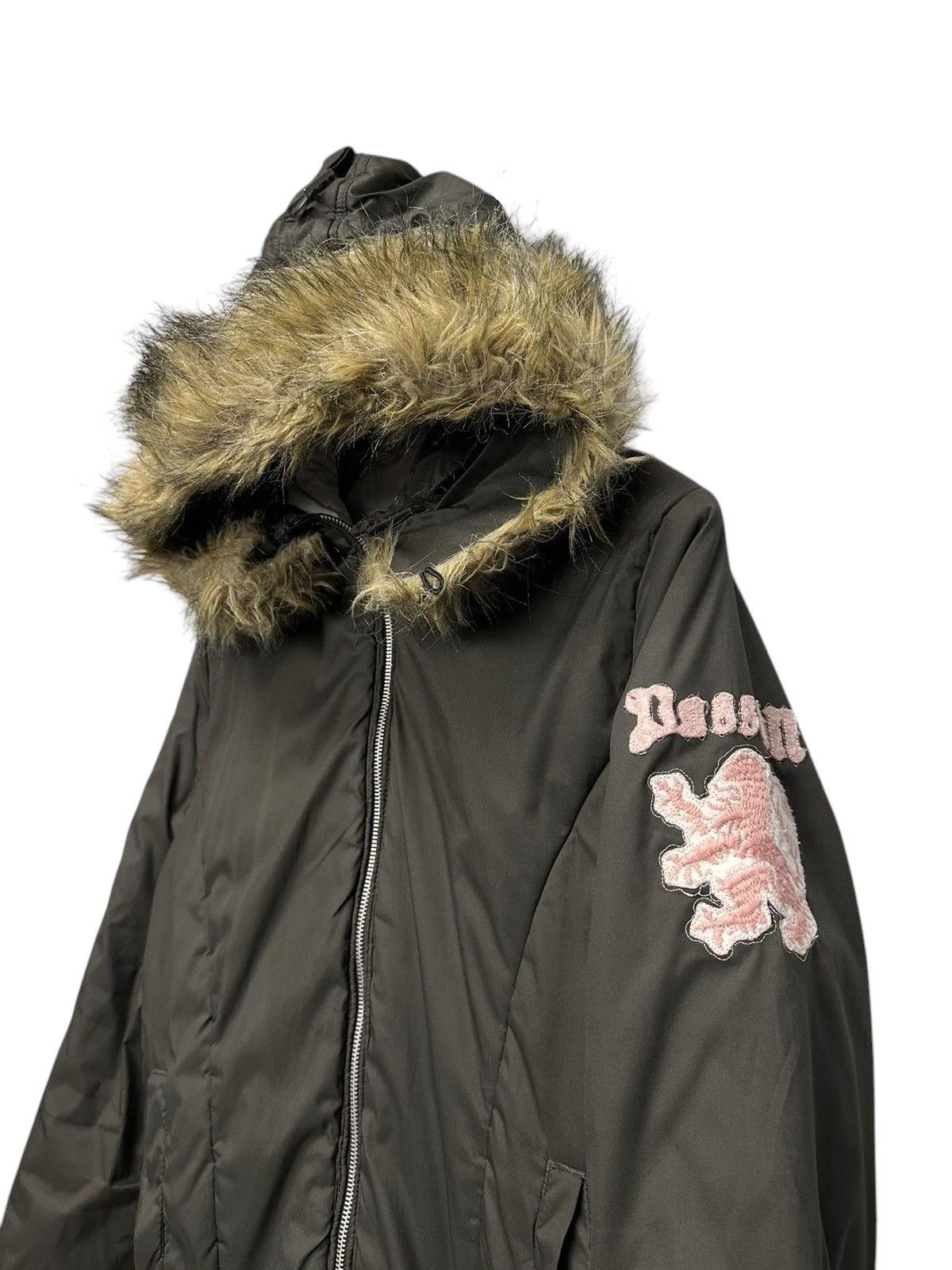 Hysteric Glamour Reversible jacket khaki/white fur hood y2k Isay Miyake style Size US S / EU 44-46 / 1 - 4 Thumbnail