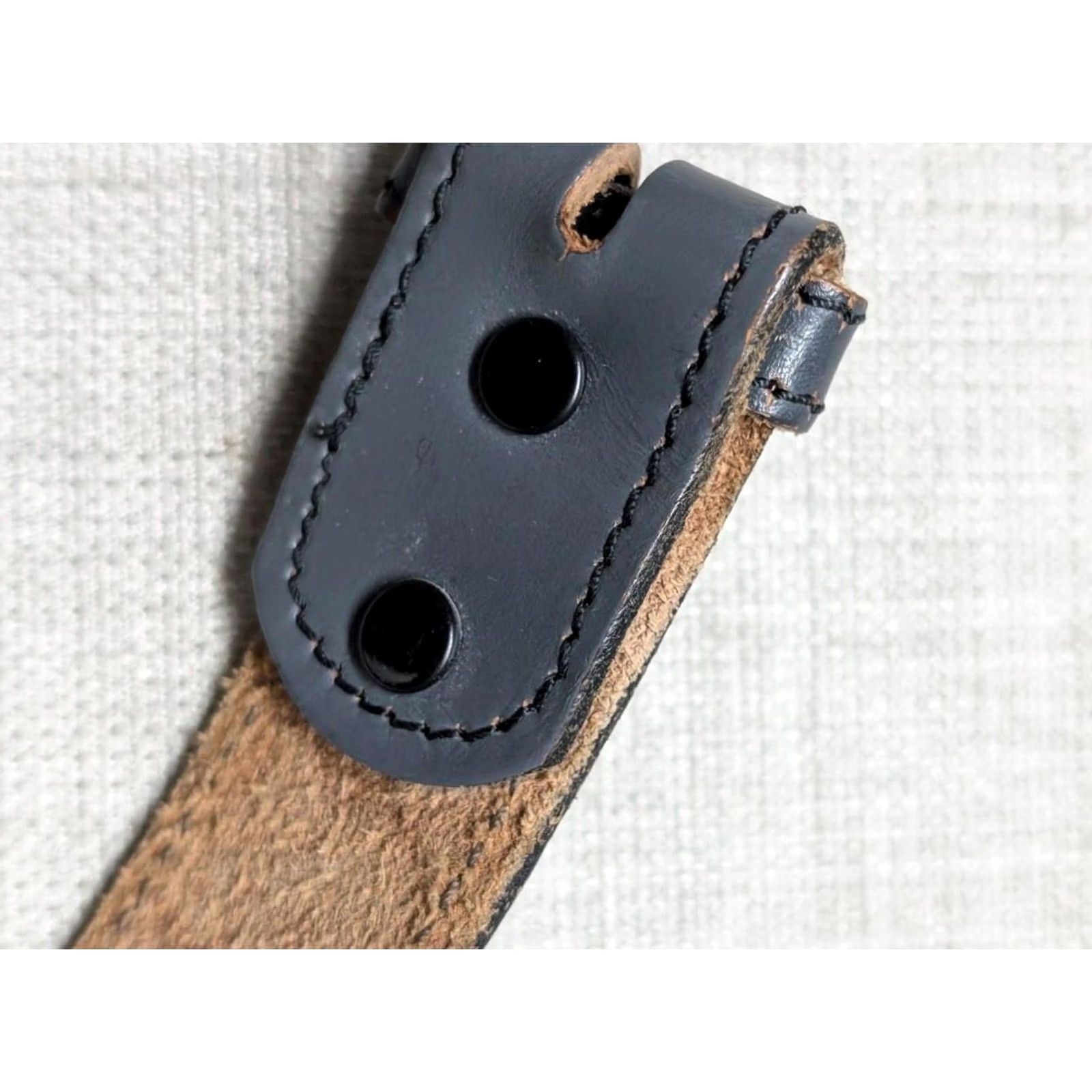 Vintage VINTAGE Western Belt Men 40 Gray Leather Cowhide Tooled Buckle Floral 1-1/2" Belt Width Size 40 - 6 Thumbnail
