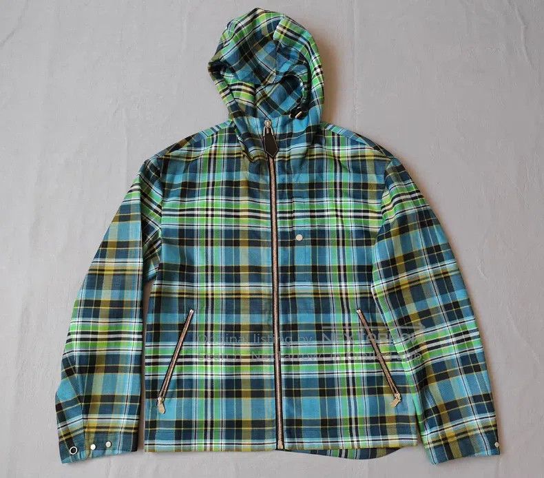 Hermes Hermes Plaid Tech Fabric Loose Fit Showpiece Windbreaker J Size US S / EU 44-46 / 1 - 2 Thumbnail