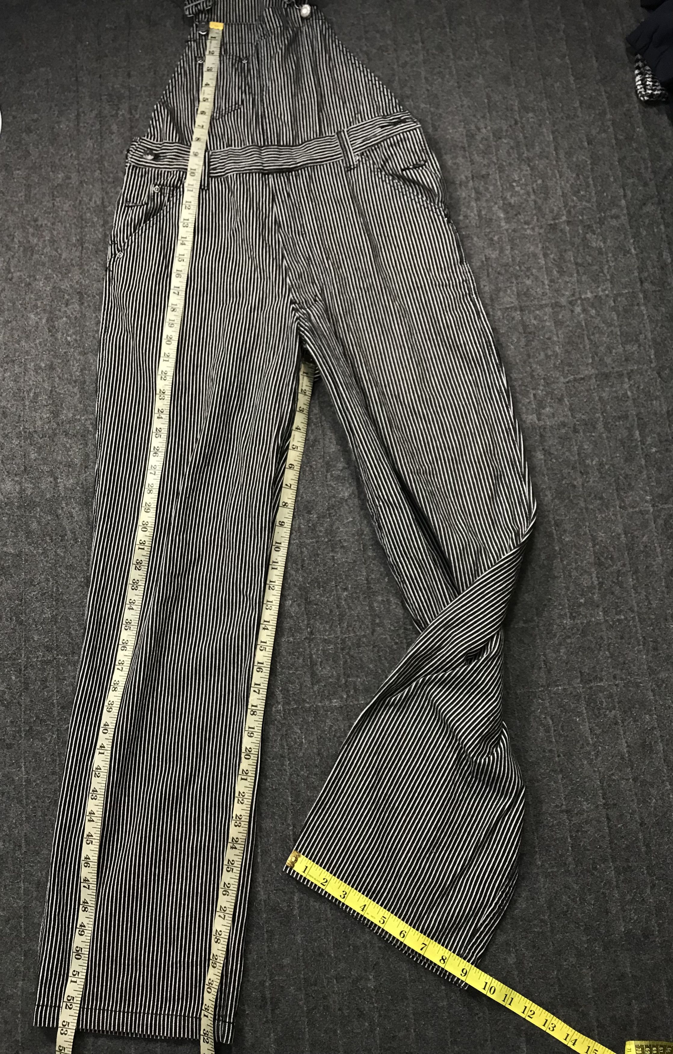 Vintage 90s Dog House Hickory Black Indigo Denim Jeans Overall Size US 32 / EU 48 - 9 Thumbnail