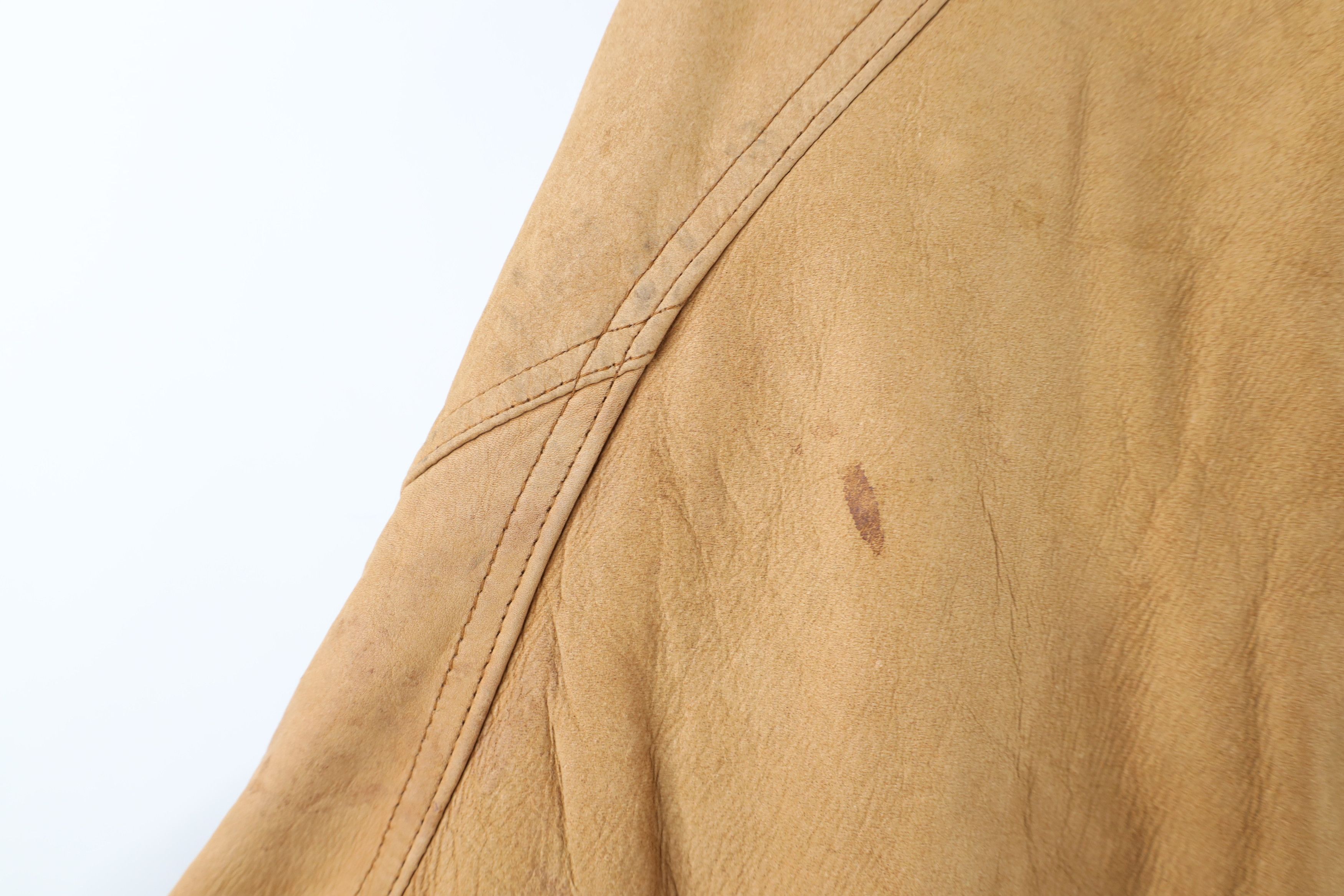 Marlboro × Vintage Vintage 90s Marlboro Suede Leather Bomber Jacket Brown Size US XL / EU 56 / 4 - 20 Thumbnail
