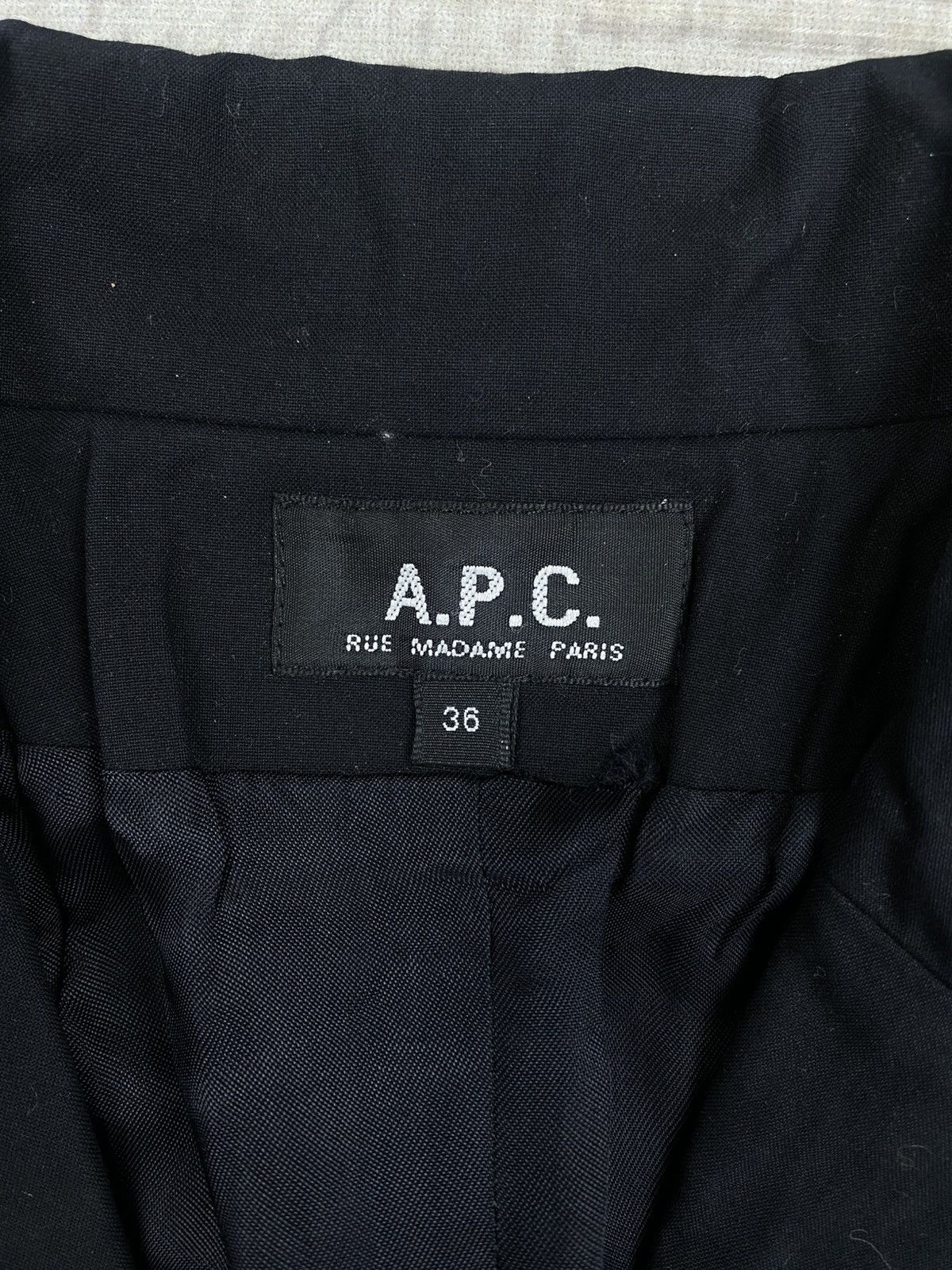 A.P.C. Vintage A.P.C Full Black Cotton Blazer Coat Jacket Size US S / EU 44-46 / 1 - 9 Thumbnail