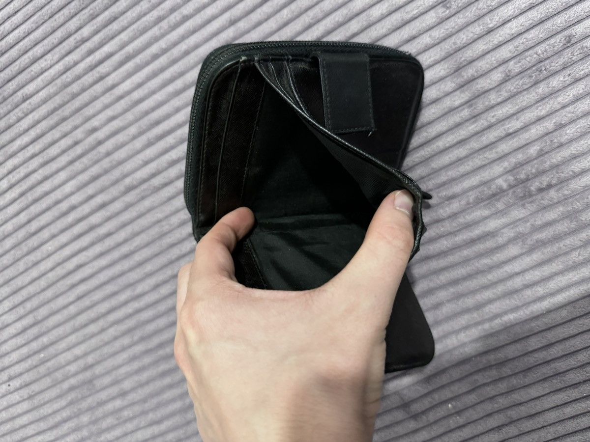 Prada Vintage Prada Nylon Big Wallet Black Logo Hype Designer Size ONE SIZE - 18 Thumbnail
