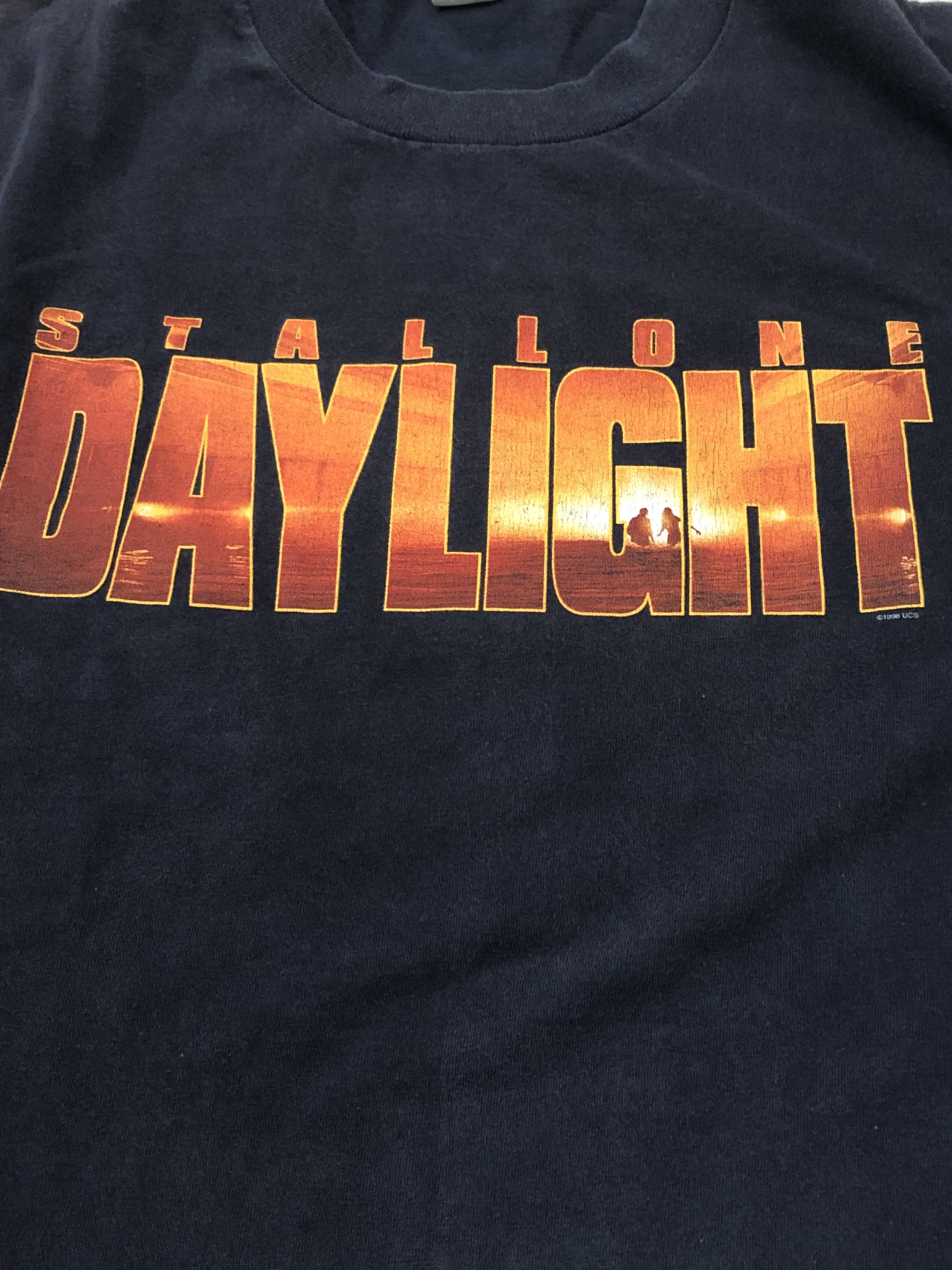 Vintage Vintage Movie Stallone DAYLIGHT Long Sleeve Tee Size US L / EU 52-54 / 3 - 3 Thumbnail