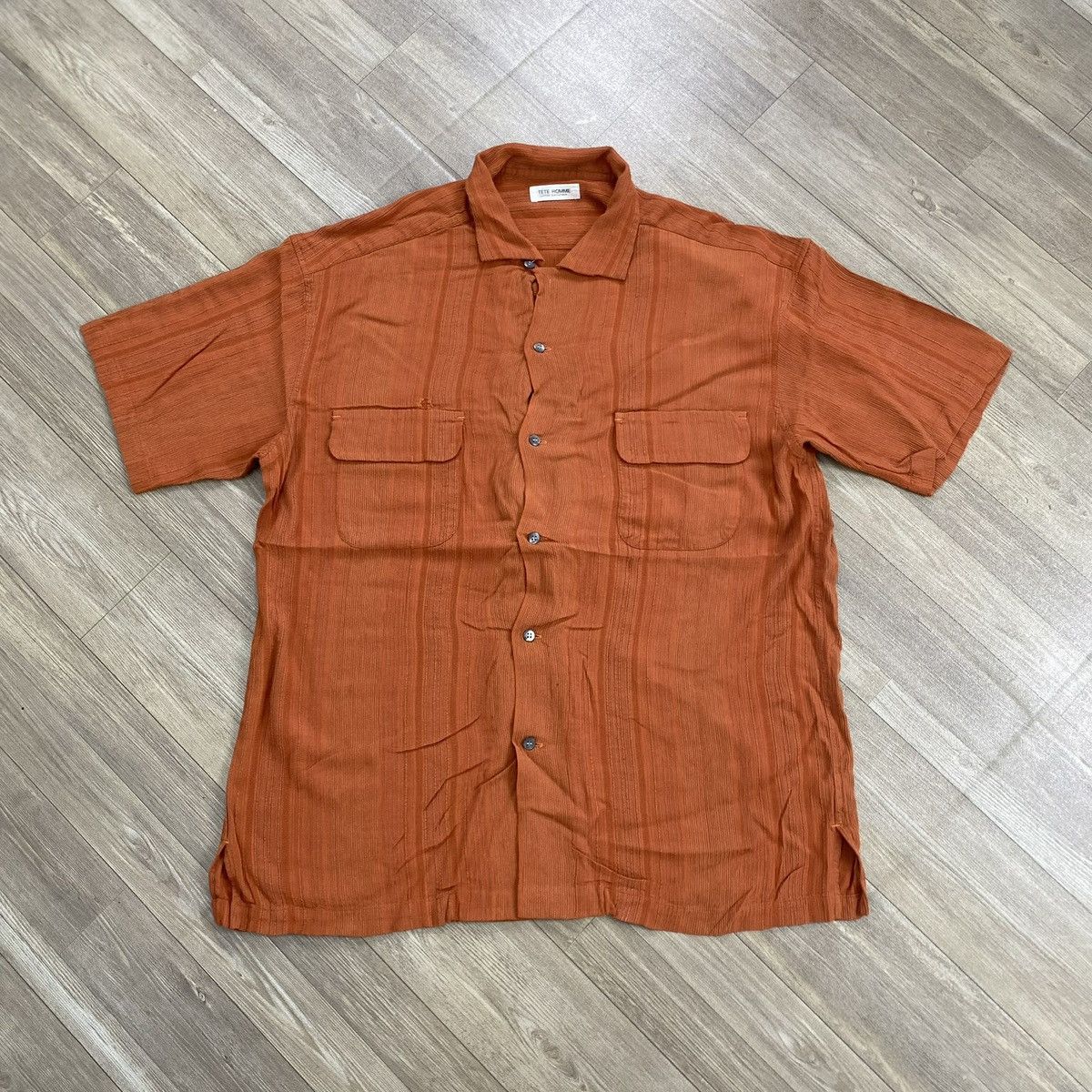 Tete Homme Vintage Tete Homme Katoh Kazukata Issey Miyake Button Shirt Size US L / EU 52-54 / 3 - 2 Thumbnail