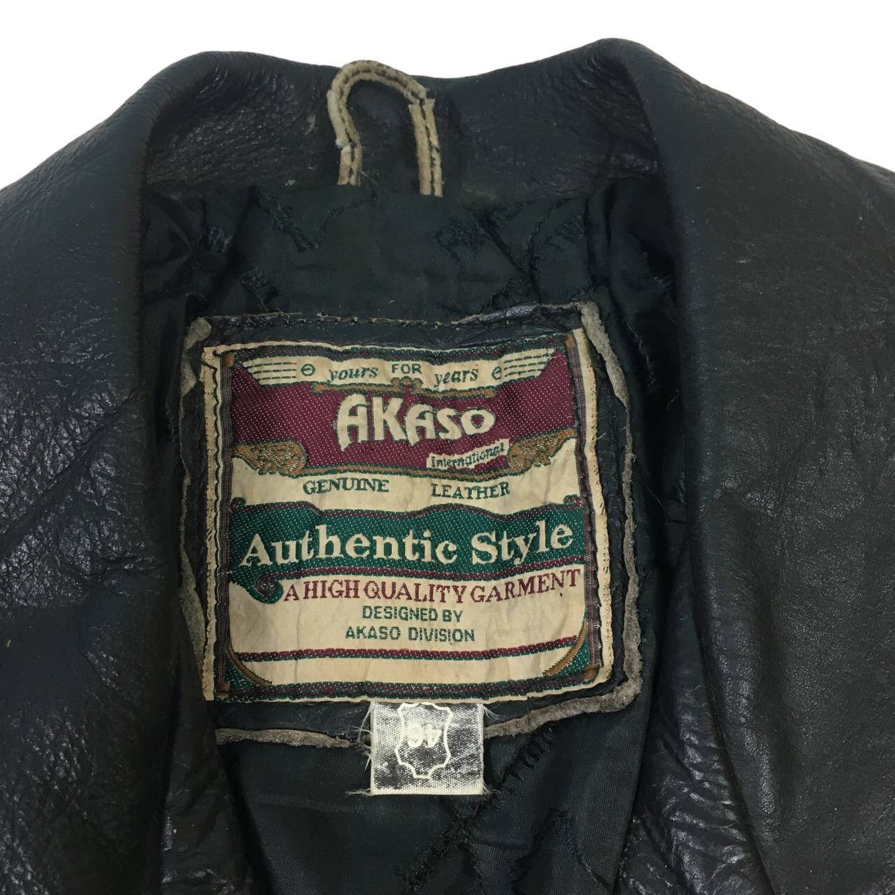 Genuine Leather Akaso Division Harley Davidson Printed Leather Biker Jacket Size US M / EU 48-50 / 2 - 9 Thumbnail