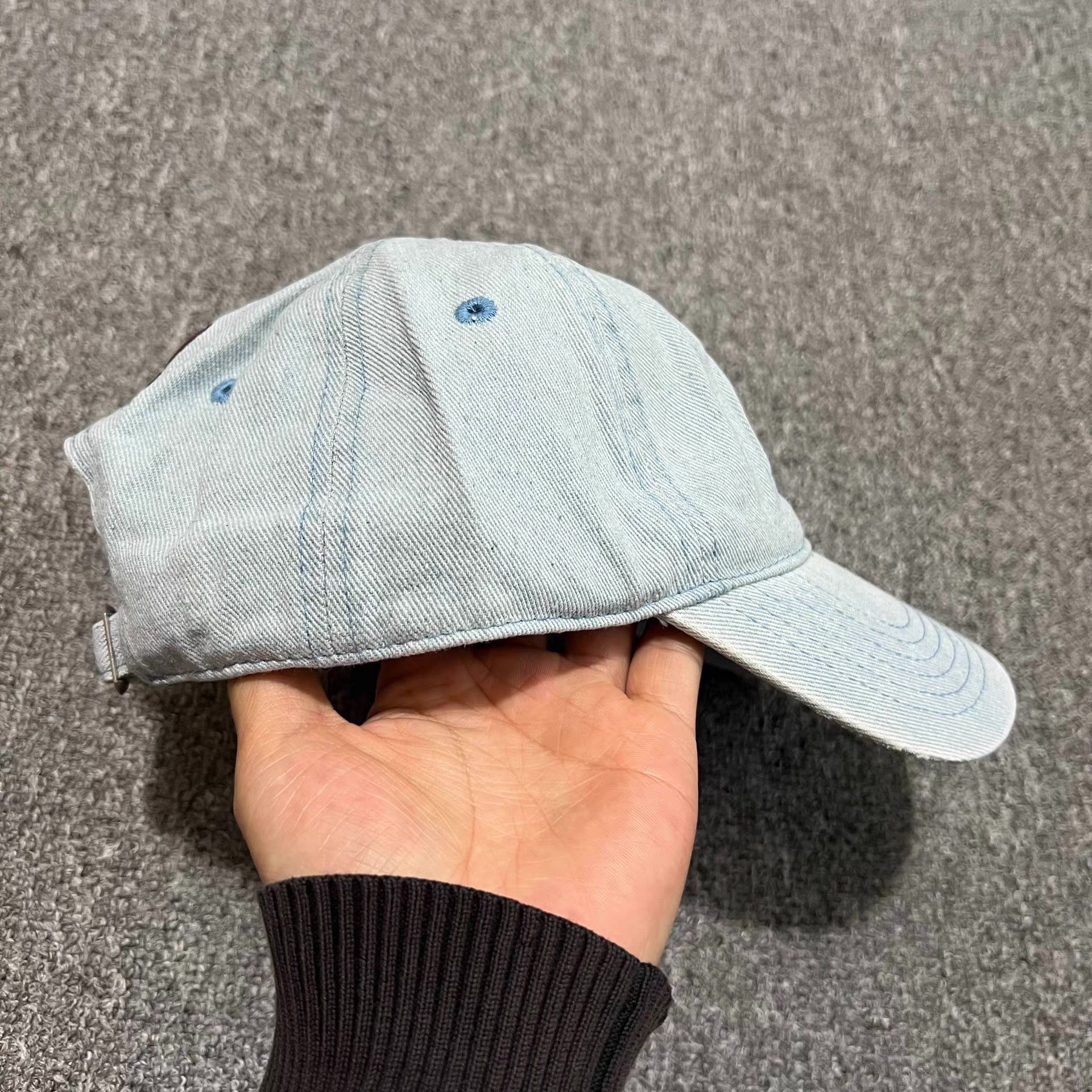 Cross Colours Cross Colours Washed Embroidered CurvedBrim Baseball Cap Q7 Size ONE SIZE - 6 Thumbnail