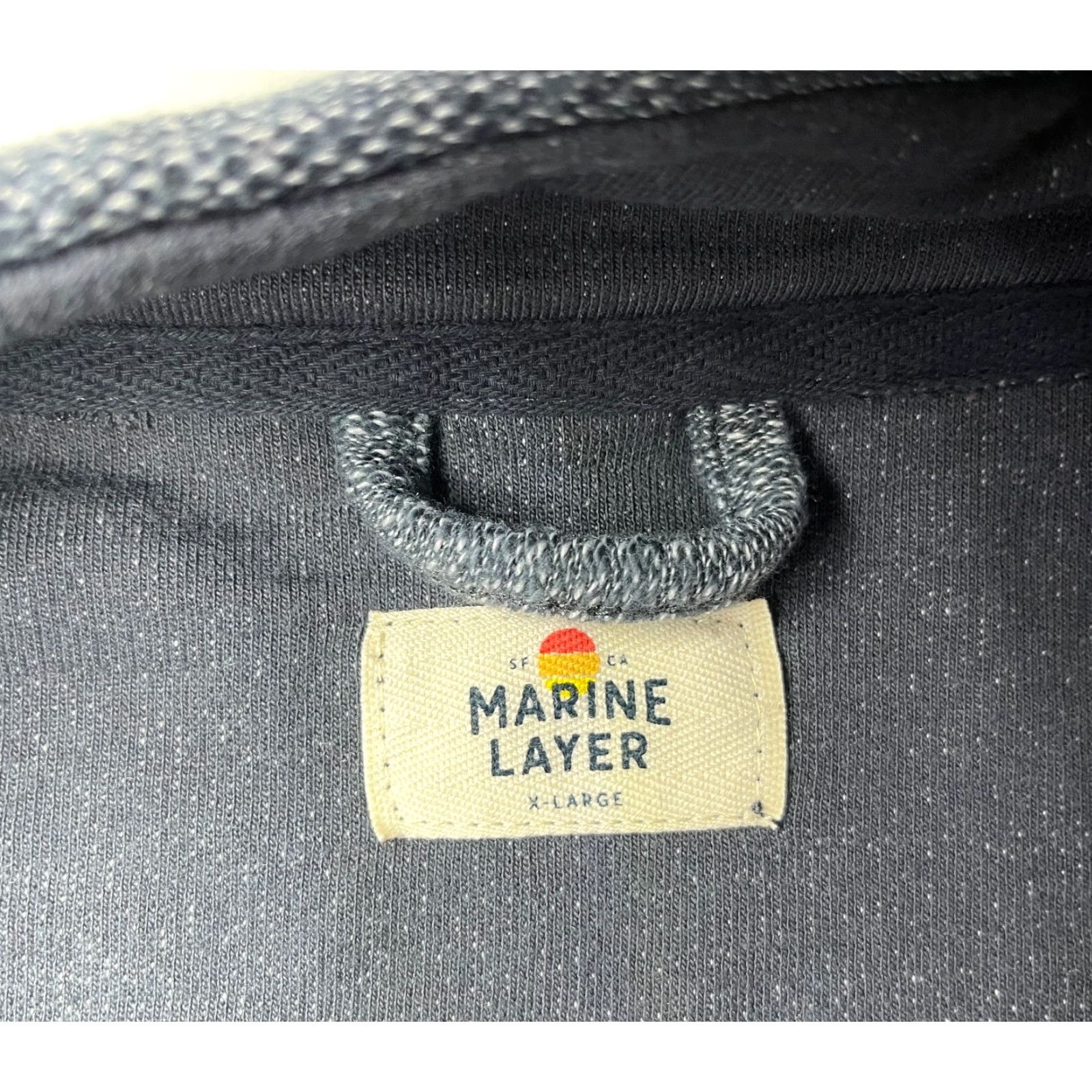 Marine Layer VINTAGE Marine Layer Men’s Clayton Henley Sweatshirt XL Gray Organic Cotton Blend Knit Sweatshirt Mens Classic Preppy Henley 90s Size US XL / EU 56 / 4 - 7 Thumbnail