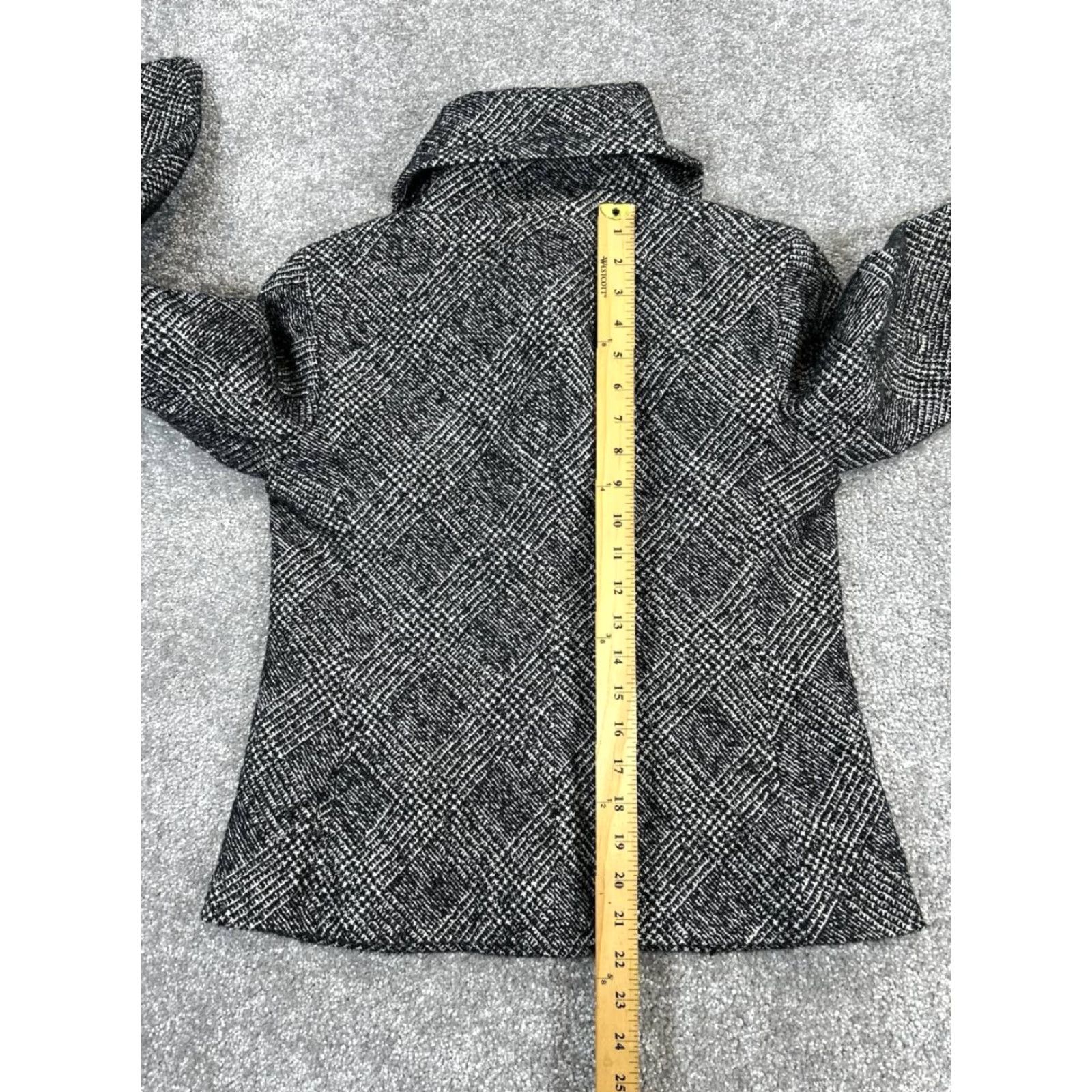 Talbots Talbots Jacket Womens 6 Petite Black Wool Blend Size M / US 6-8 / IT 42-44 - 7 Thumbnail