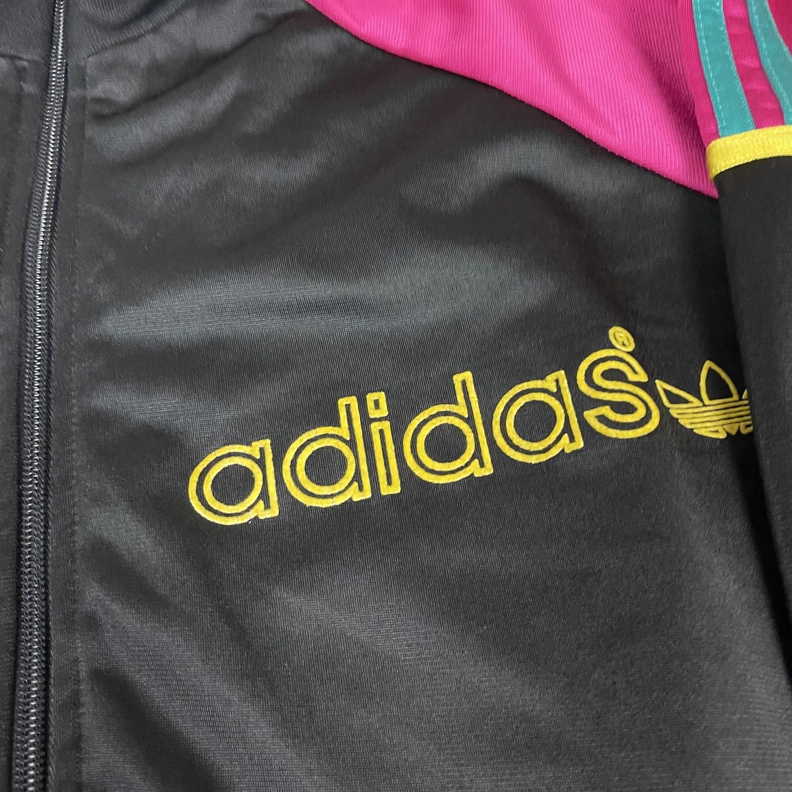 Adidas × Vintage VTG Adidas Men's Black Polyester Full Zip Track Jacket 38/40 Size US M / EU 48-50 / 2 - 4 Thumbnail