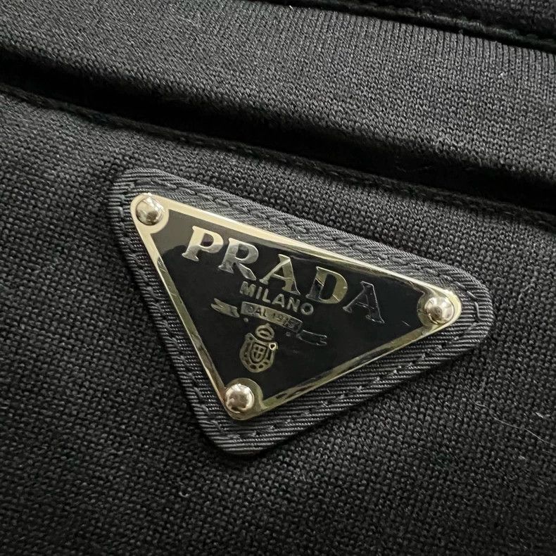 Prada Prada Size XL Black triangle logo drawstring trousers 2502 Size US 40 / EU 56 - 3 Thumbnail
