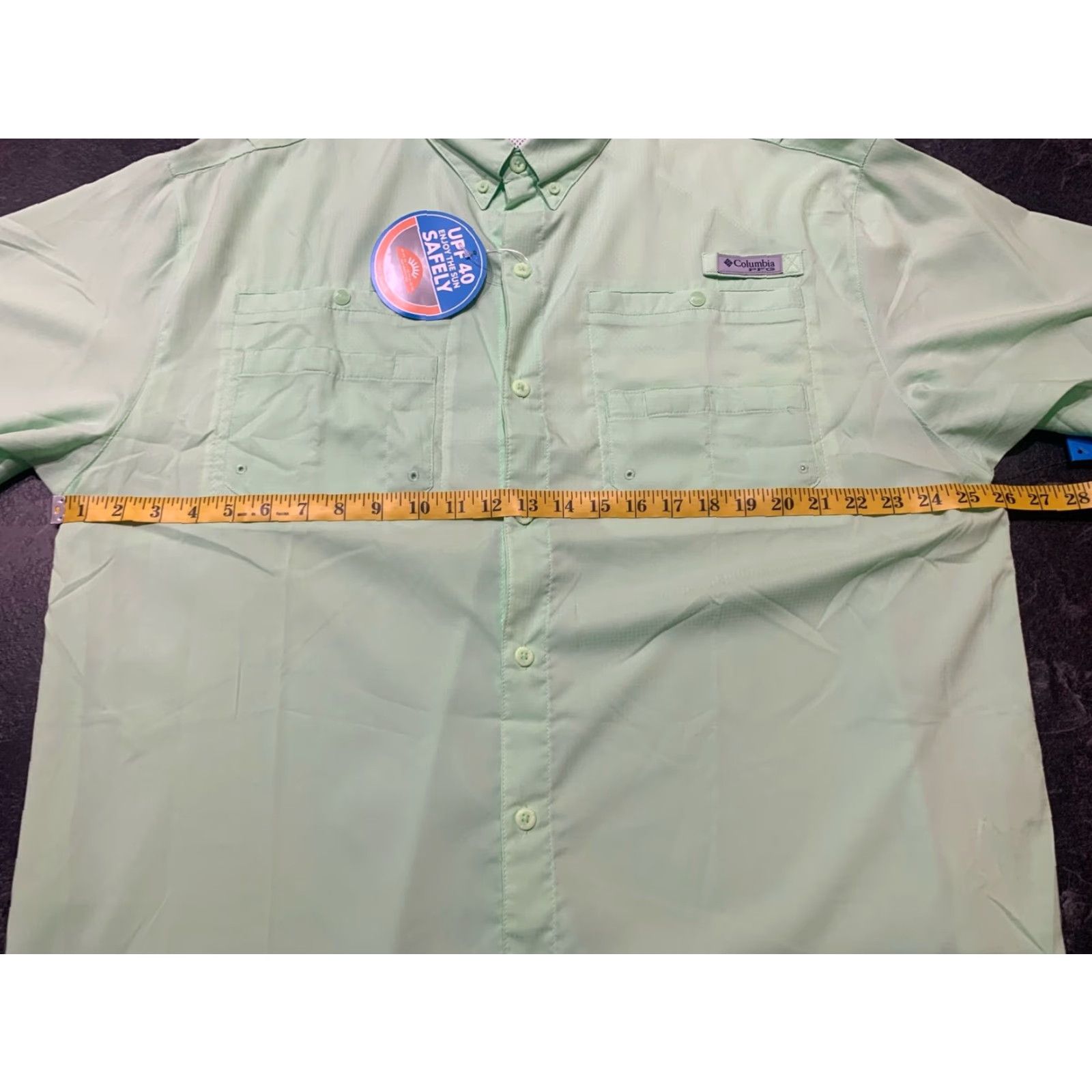 Vintage VINTAGE Columbia PFG Shirt Men XL Green Short Sleeve Breathable Outdoor Fish Lightweight Collared Size US XL / EU 56 / 4 - 7 Thumbnail