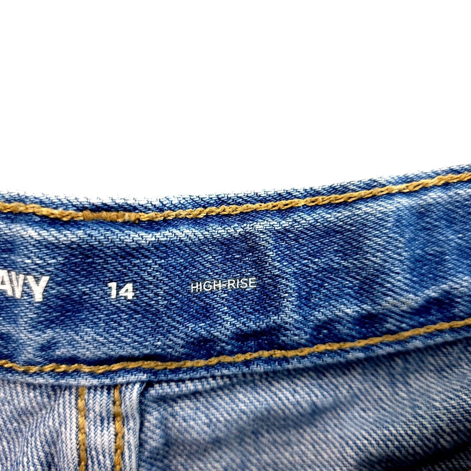 Old Navy Old Navy Blue Denim Cut Off Jean Shorts High Rise Size 14 Gi Size 26" / US 2 / IT 38 - 6 Thumbnail