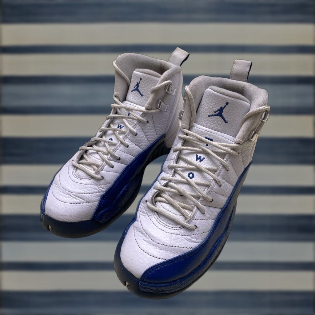 Nike Air Jordan 12 Retro BG French Blue Sneakers Size 6Y Men's