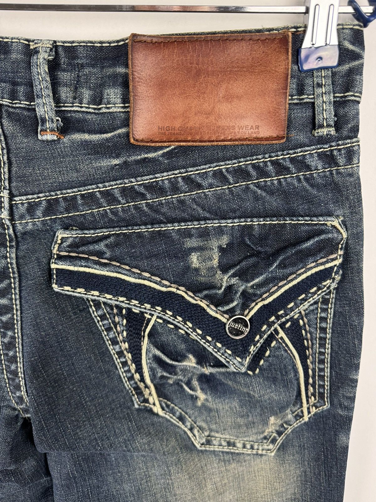 Affliction Vintage Y2K Opium Faded Electric Style Justing Denim Jeans Size US 30 / EU 46 - 11 Thumbnail