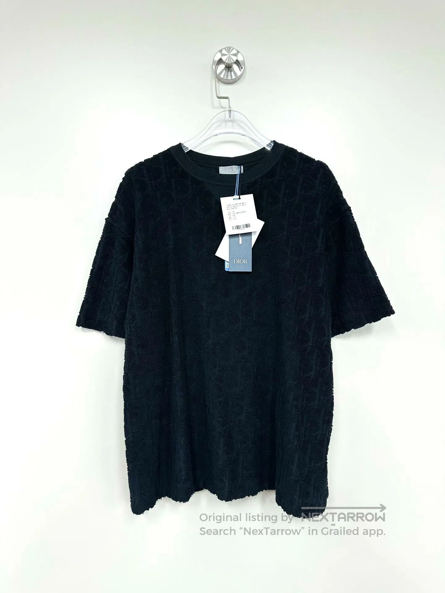 Dior Dior Black Monogram Logo Towel Short Sleeve| Size US XS / EU 42 / 0 - 1 Thumbnail
