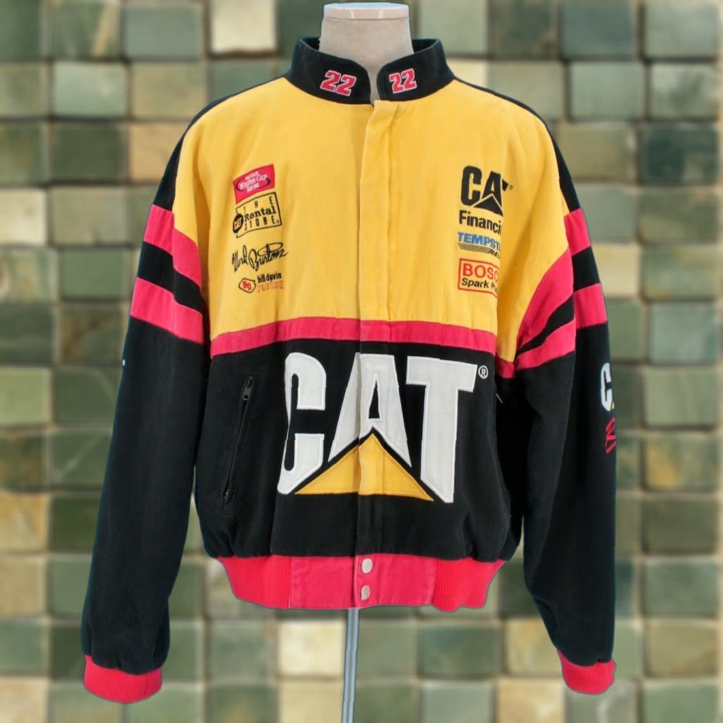 Vintage Racing Champions Apparel Mens VTG Yellow Ward Burton Nascar Racing Champions Apparel Jacket 2XL Cat Size US XXL / EU 58 / 5 - 1 Thumbnail