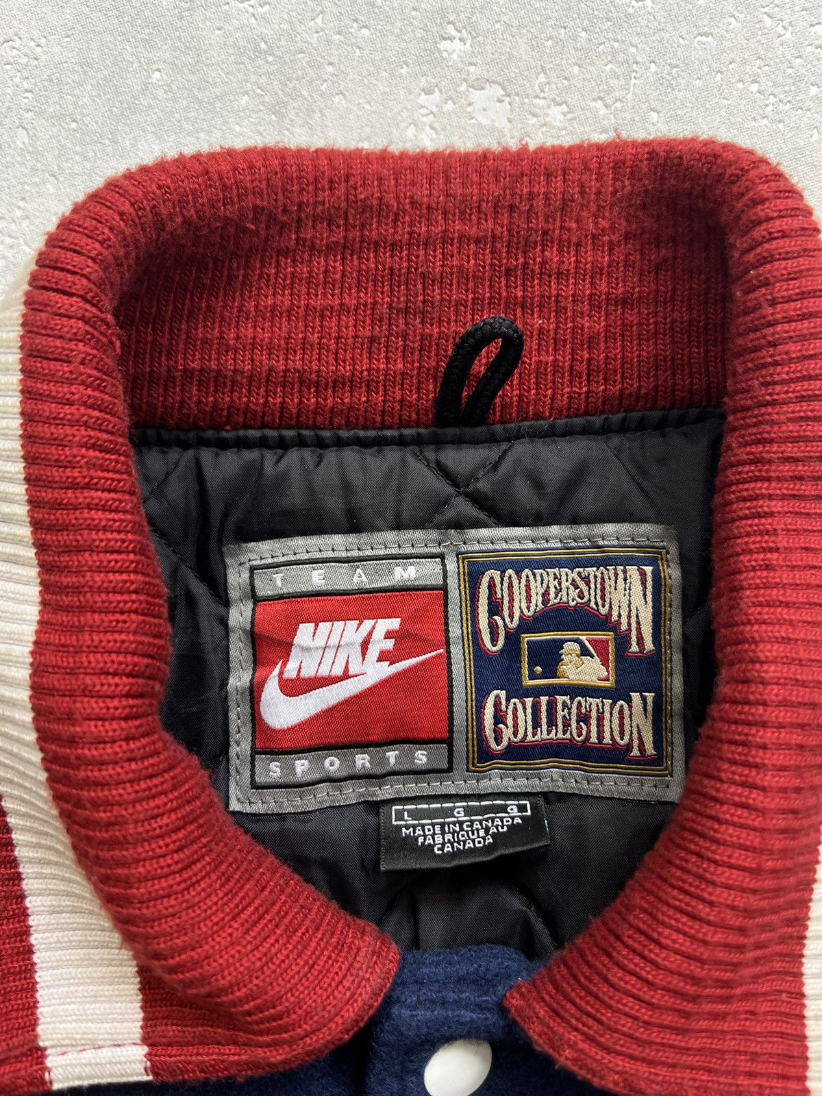 Nike 00's NIKE SOX EXTREMLY RARE VARSITY HEAVE BOMBER JACKET Size US L / EU 52-54 / 3 - 12 Thumbnail