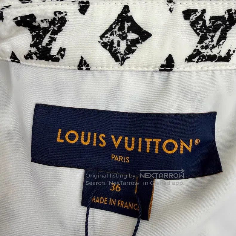 Louis Vuitton Louis Vuitton Black and white full print lapel jacket Size XS / US 0-2 / IT 36-38 - 3 Thumbnail