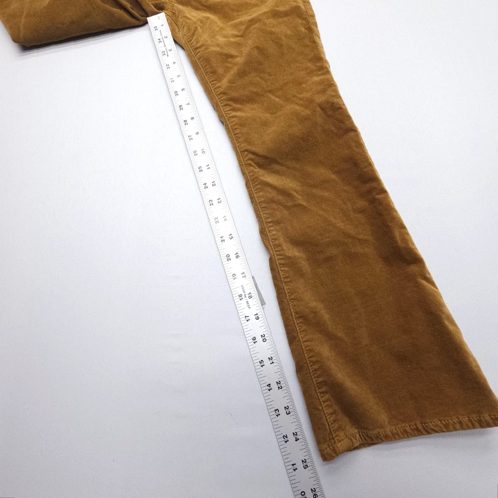 Vintage AG Adriano Goldschmied The Jodi High Rise Slim Flare Crop Jeans Velvet Size 25 Brown Woman Jeans Crop Flared 5-Pocket Style Mens? Size 42" / US 20 - 6 Thumbnail